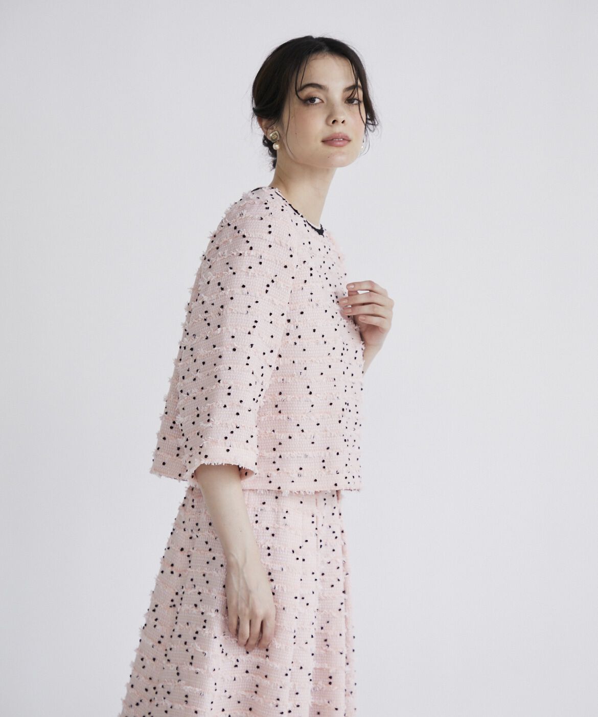 Maglie le cassetto「《M Maglie le cassetto》ツイードブラウス《Linton Tweeds》」|シャツ・ブラウス|