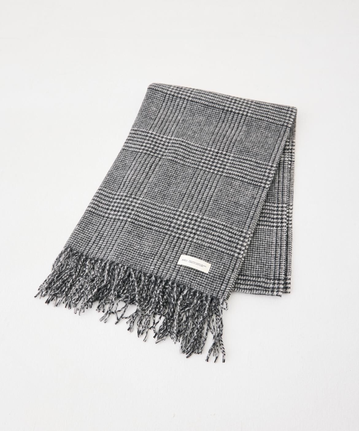 INED「ウールチェックストール」|マフラー|グレンチェッ 5