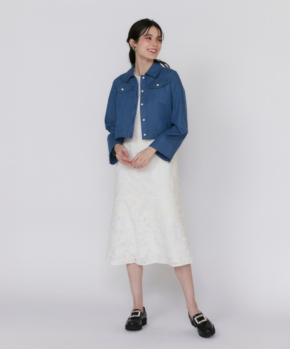 Maglie le cassetto「パールボタンGジャン」|デニムジャケット|