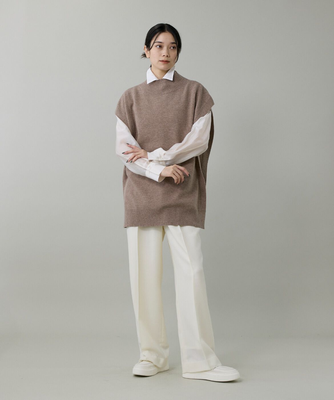 INED「ラメドットブラウス」|シャツ・ブラウス|