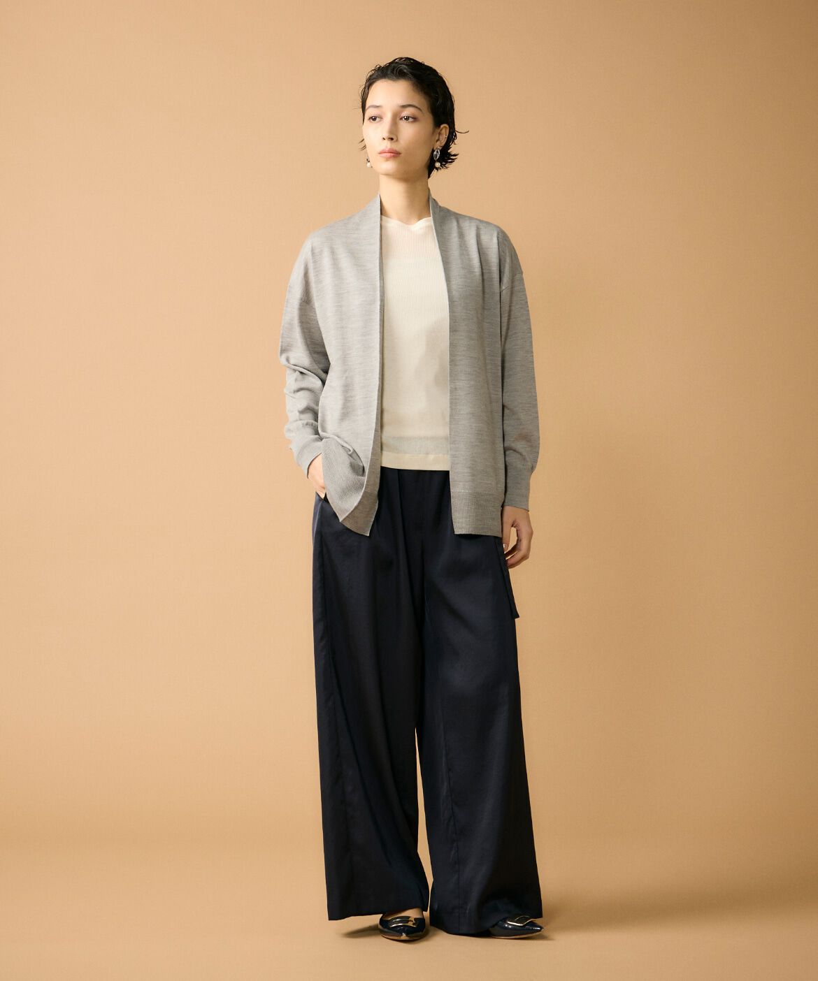 7-IDconcept.「着流しロングカーディガン」|カーディガン|