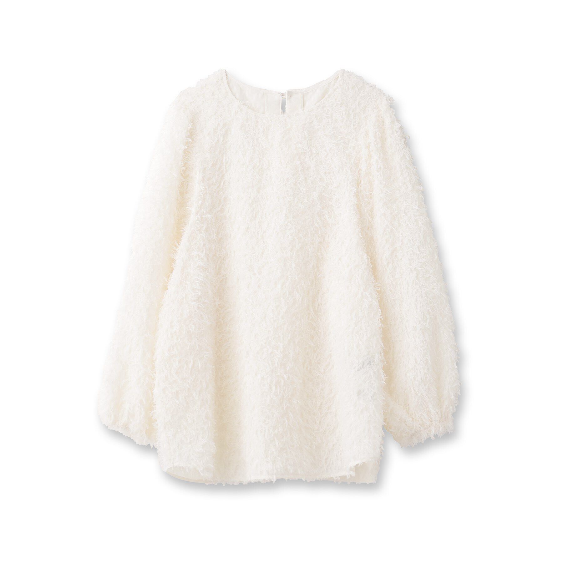 UNTITLED「【シアー/ボリューム袖】フェザージャカードブラウス」|シャツ・ブラウス|