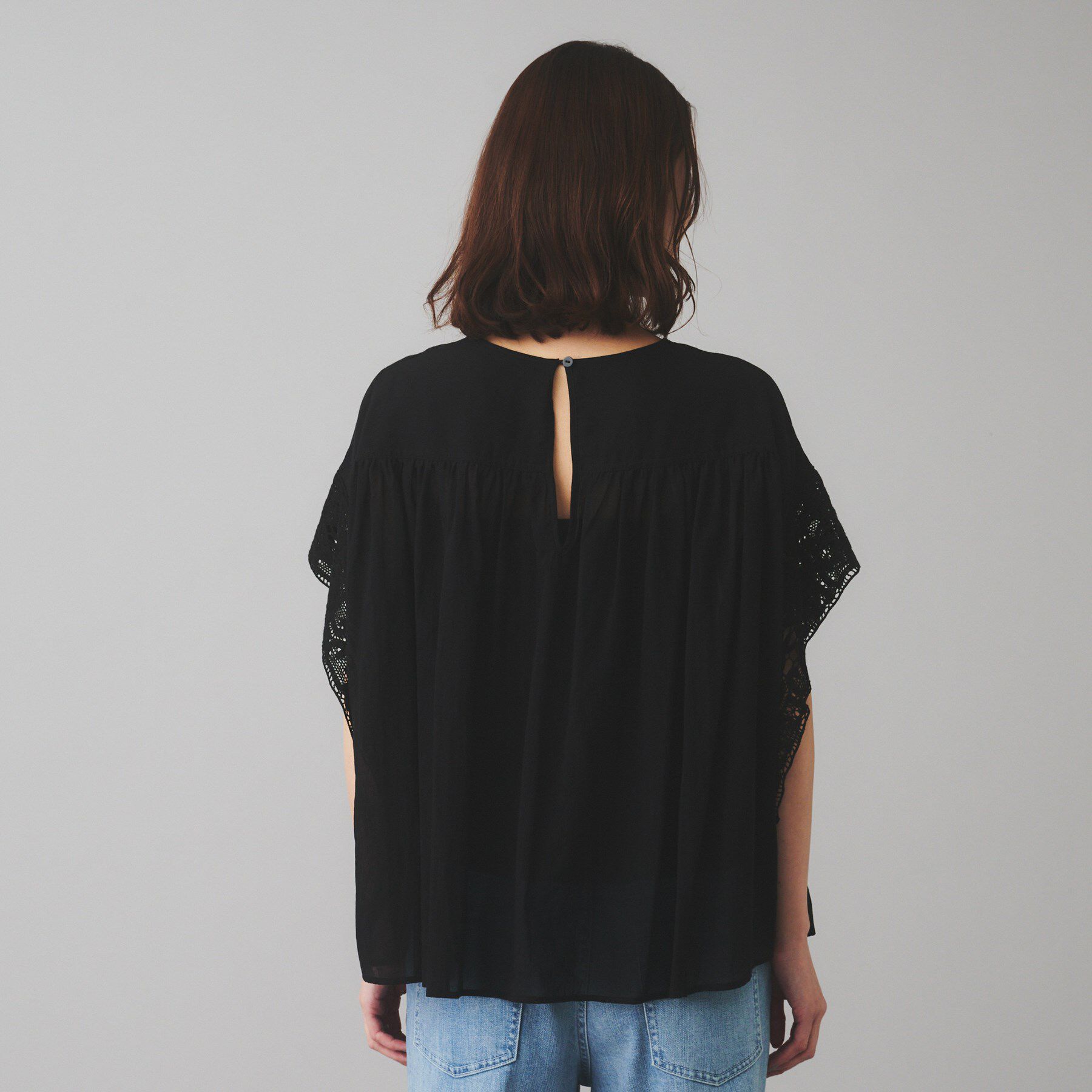 UNTITLED「【Liyoca】コットンシフォン ギャザーブラウス」|シャツ・ブラウス|