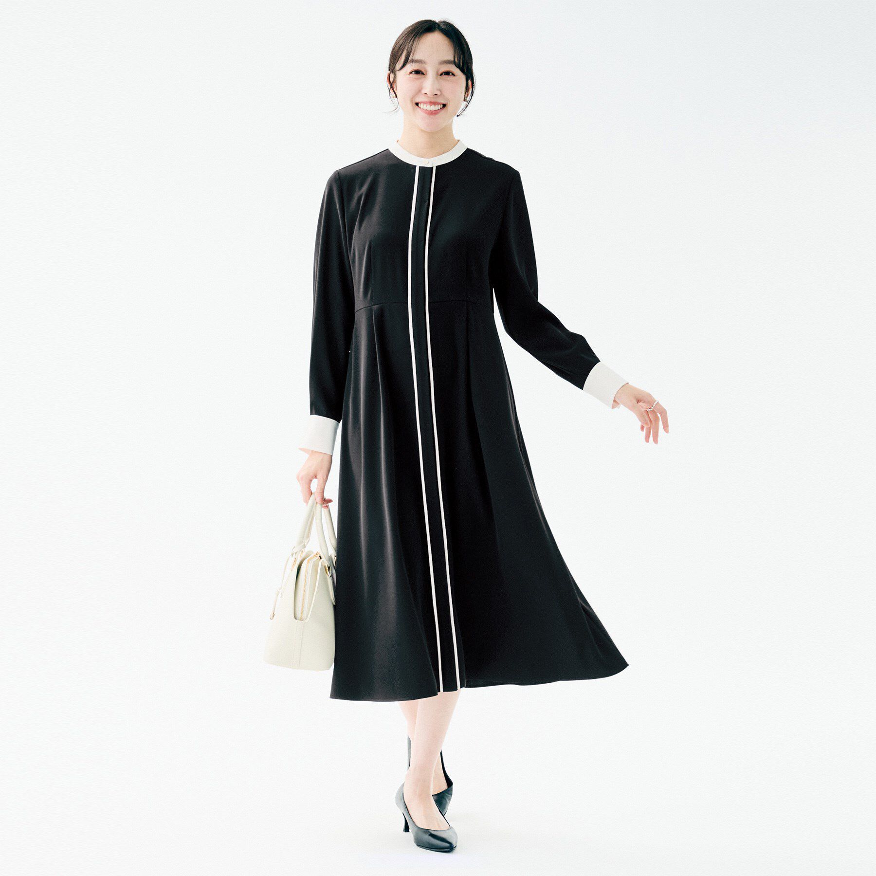 UNTITLED「バイカラー ワンピース」|ワンピース|