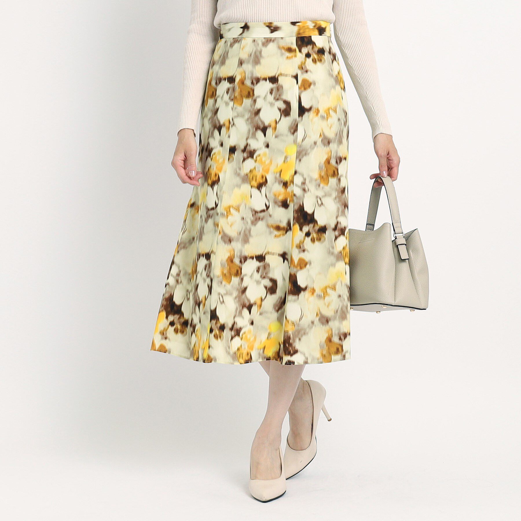 COUP DE CHANCE「【洗える】マーメイドスカート」|スカート|イエロー(132)