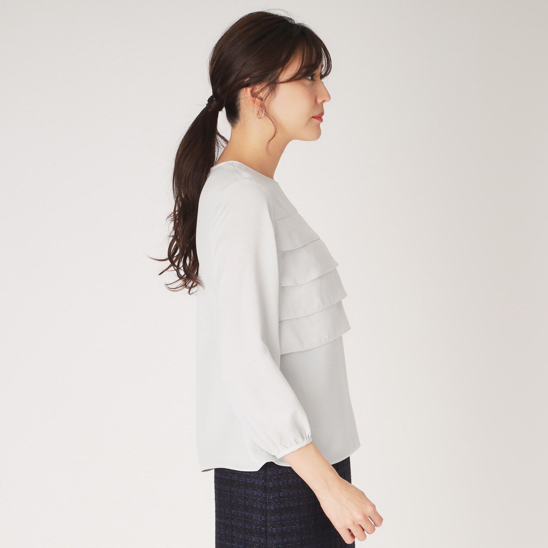 COUP DE CHANCE「【洗える】フリルブラウス」|シャツ・ブラウス|