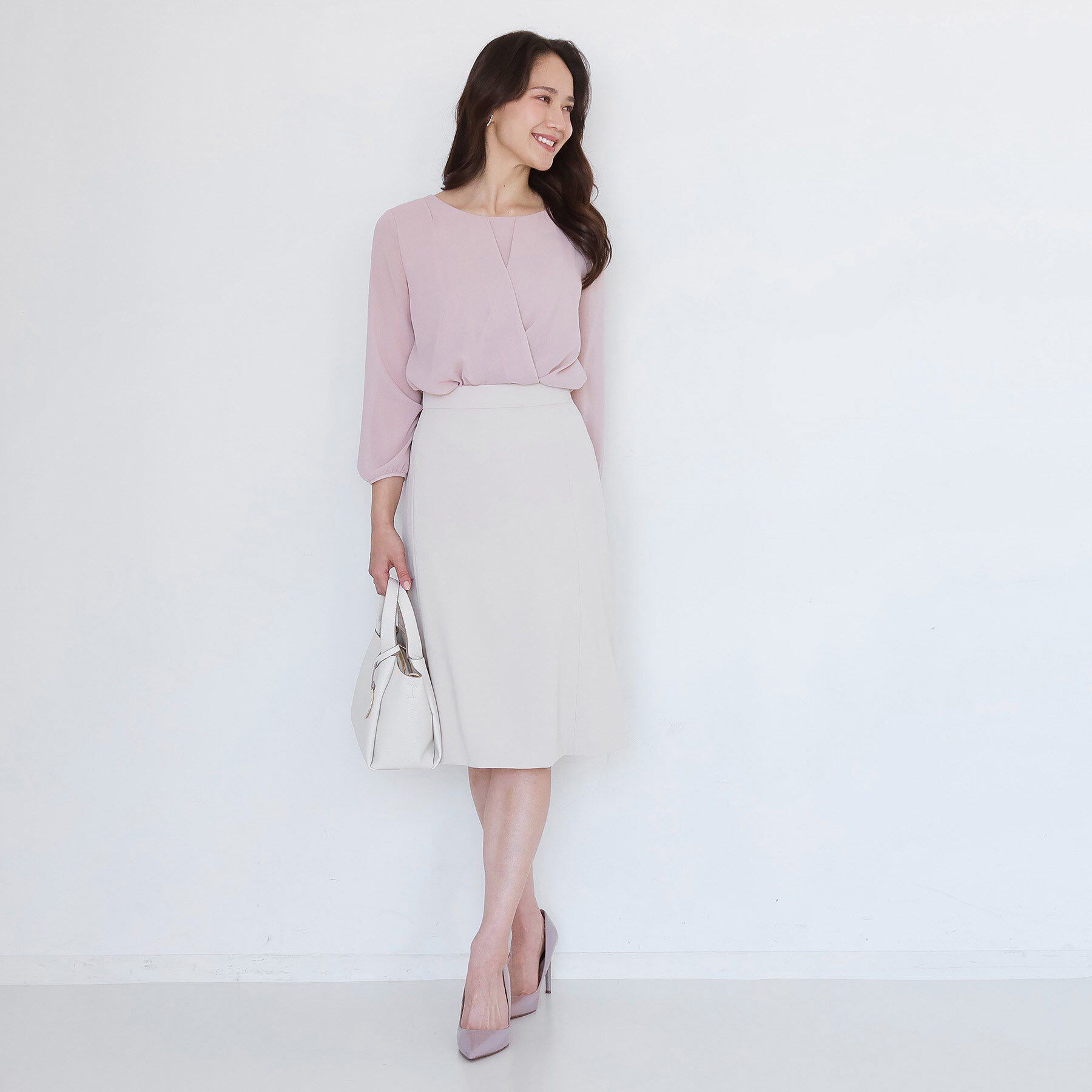 COUP DE CHANCE「【手洗い可／日本製／伸縮性／スーツ可】セミフレアースカート」|スカート|