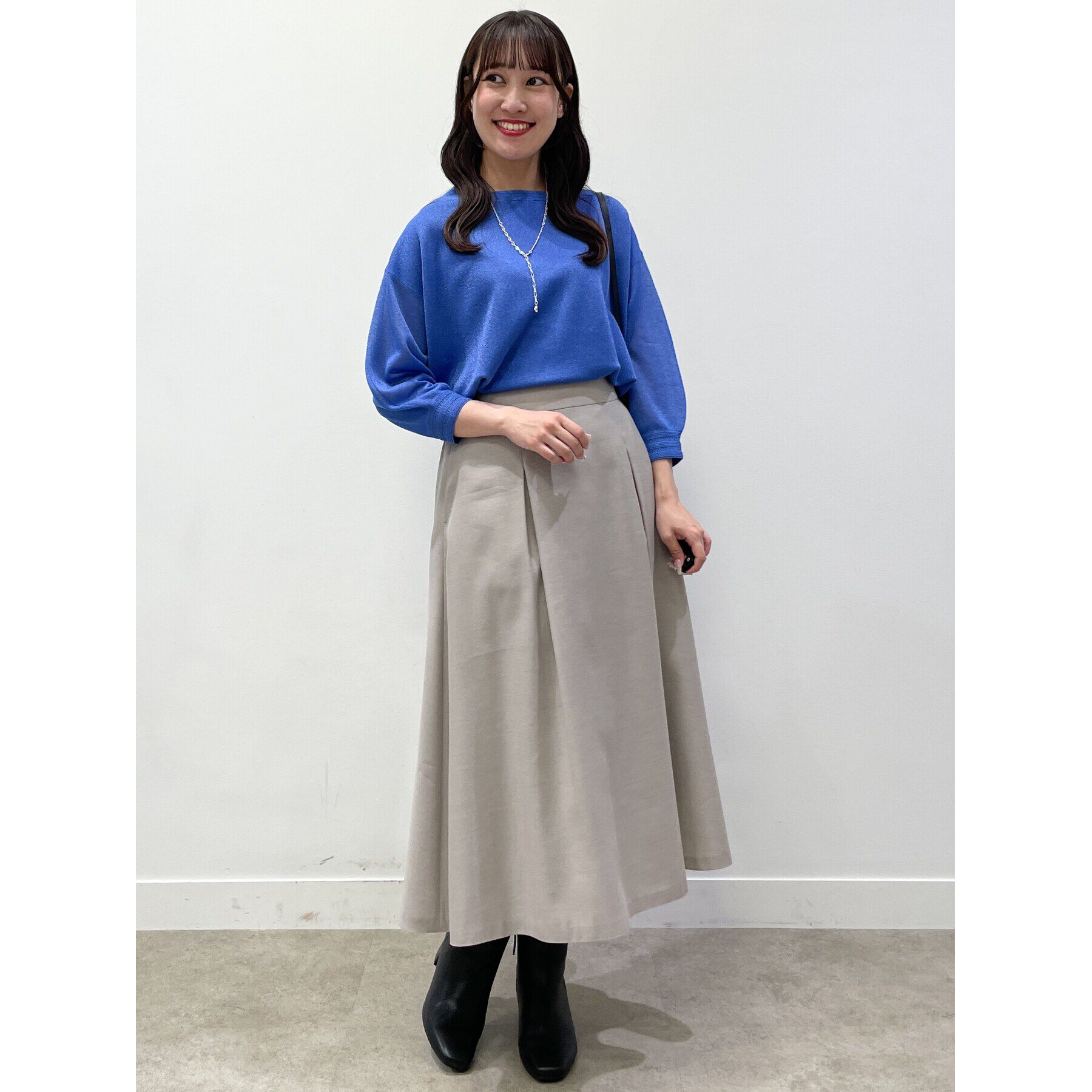 Reflect「【洗える】ボートネックスパークラメニット」|ニット・セーター|