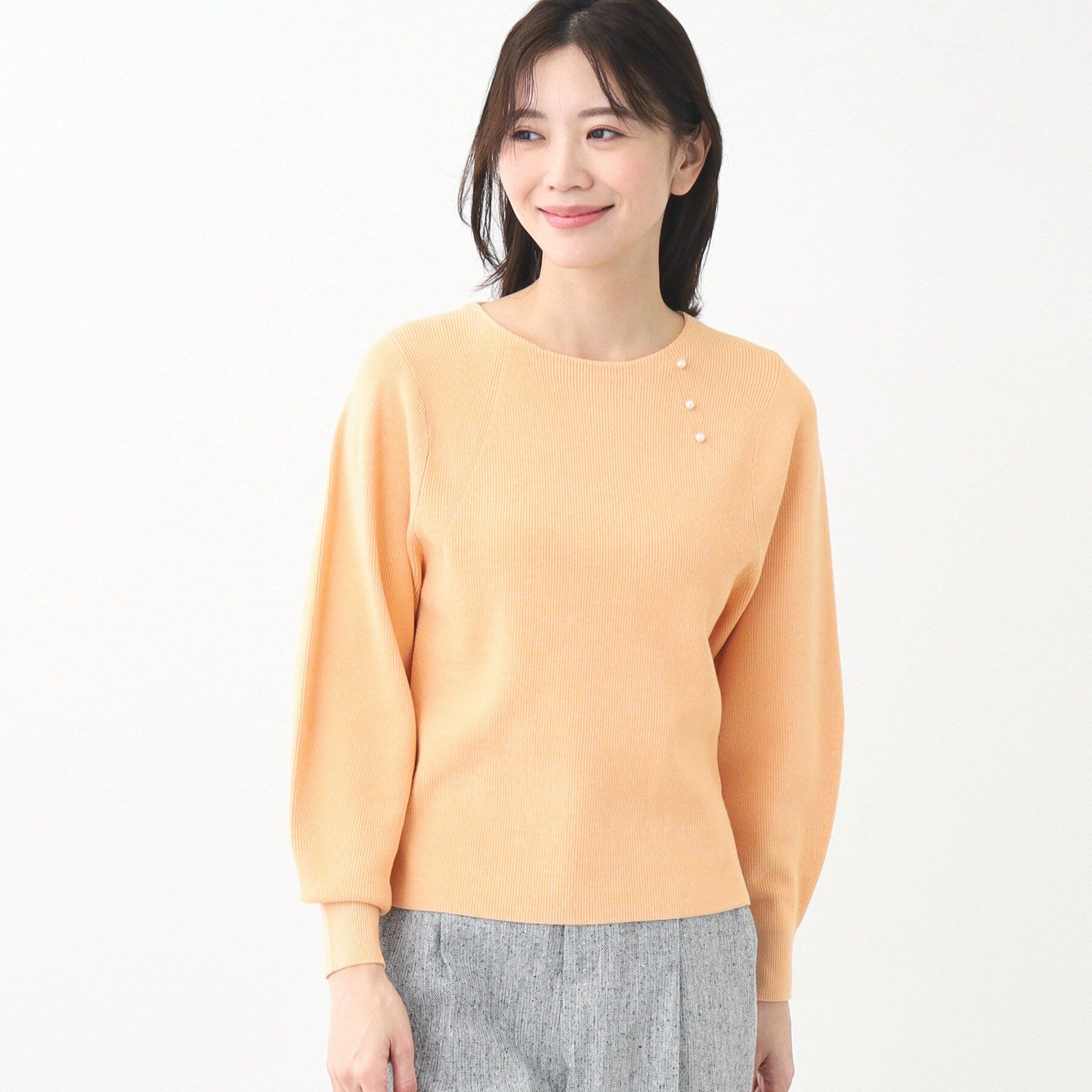 Reflect「【夏SALE／手洗い可】パフスリーブニット」|ニット・セーター|