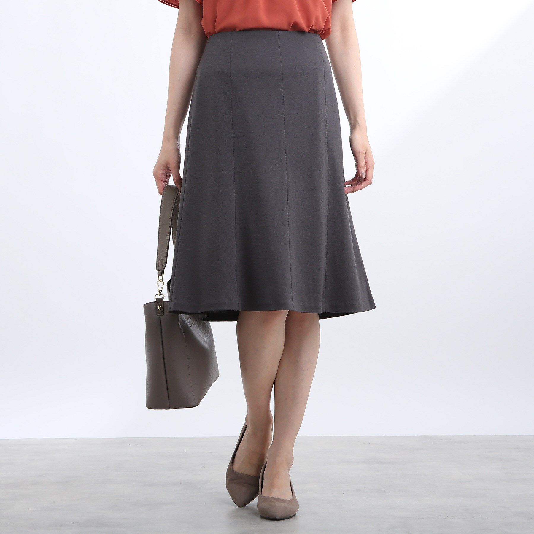 Reflect「【匠シリーズ/洗える】ソフトフレアスカート」|スカート|