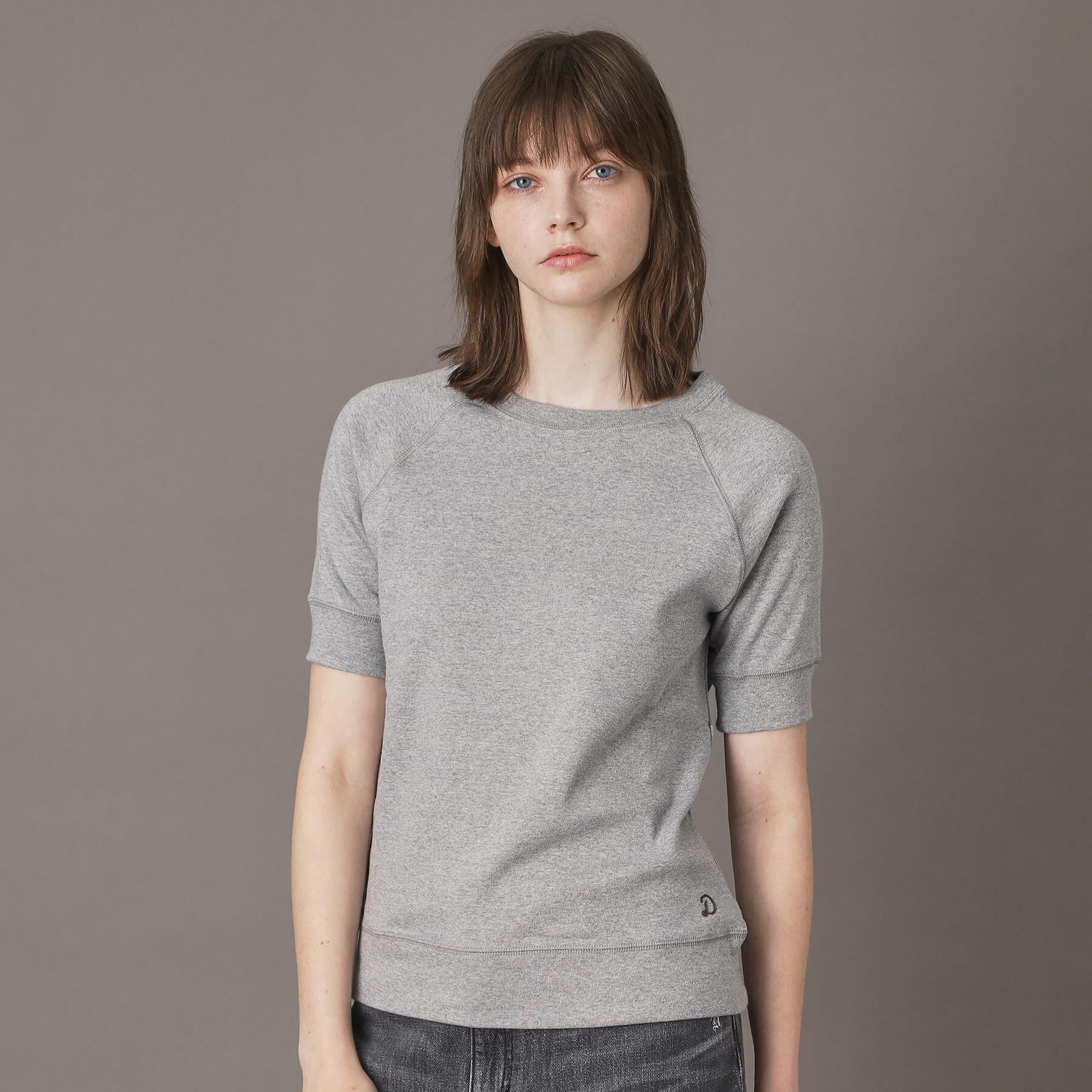 DRESSTERIOR「ラグランハーフスリーブプルオーバー」|Tシャツ・カットソー|ライトグレー(011