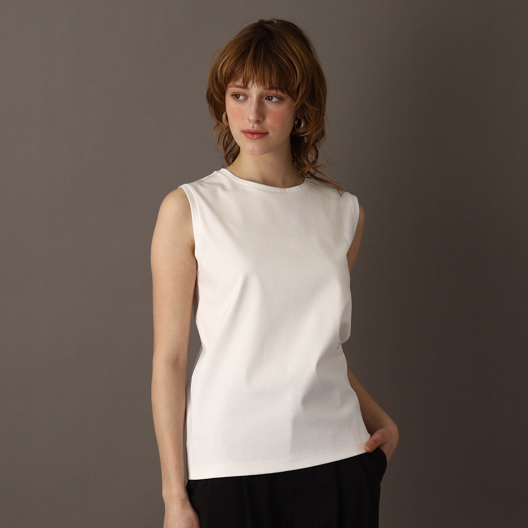 DRESSTERIOR「アイスクリアコットンノースリーブ」|Tシャツ・カットソー|