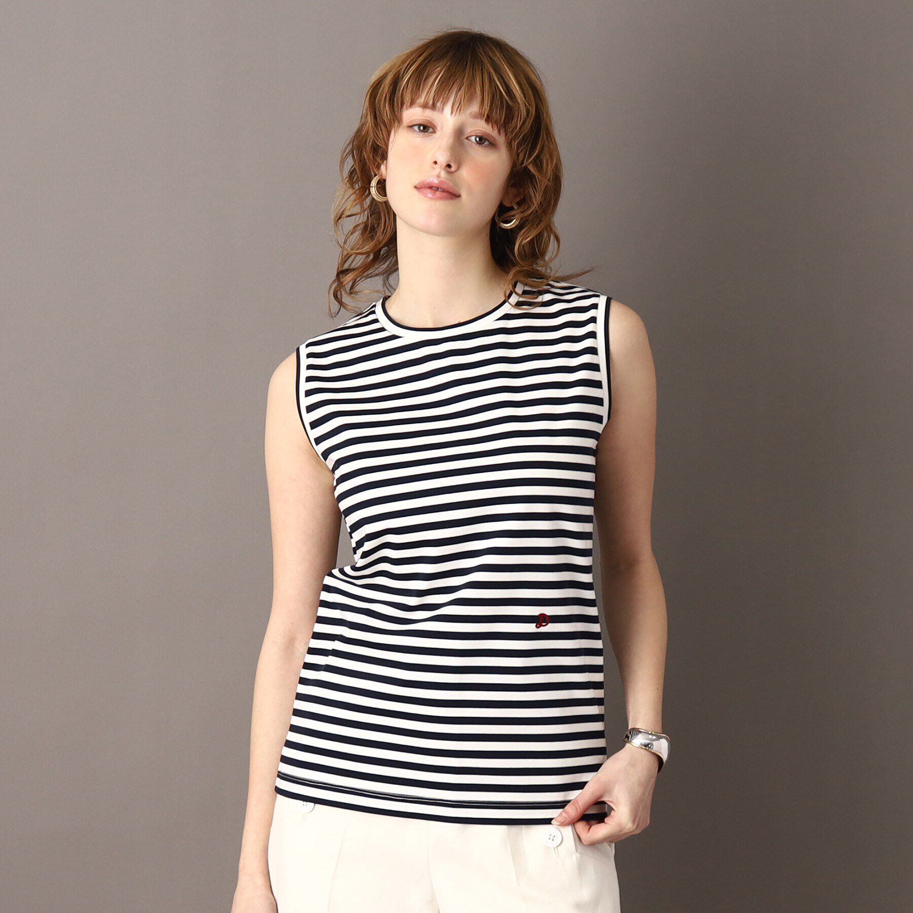 DRESSTERIOR「アイスクリアコットンノースリーブ」|Tシャツ・カットソー|