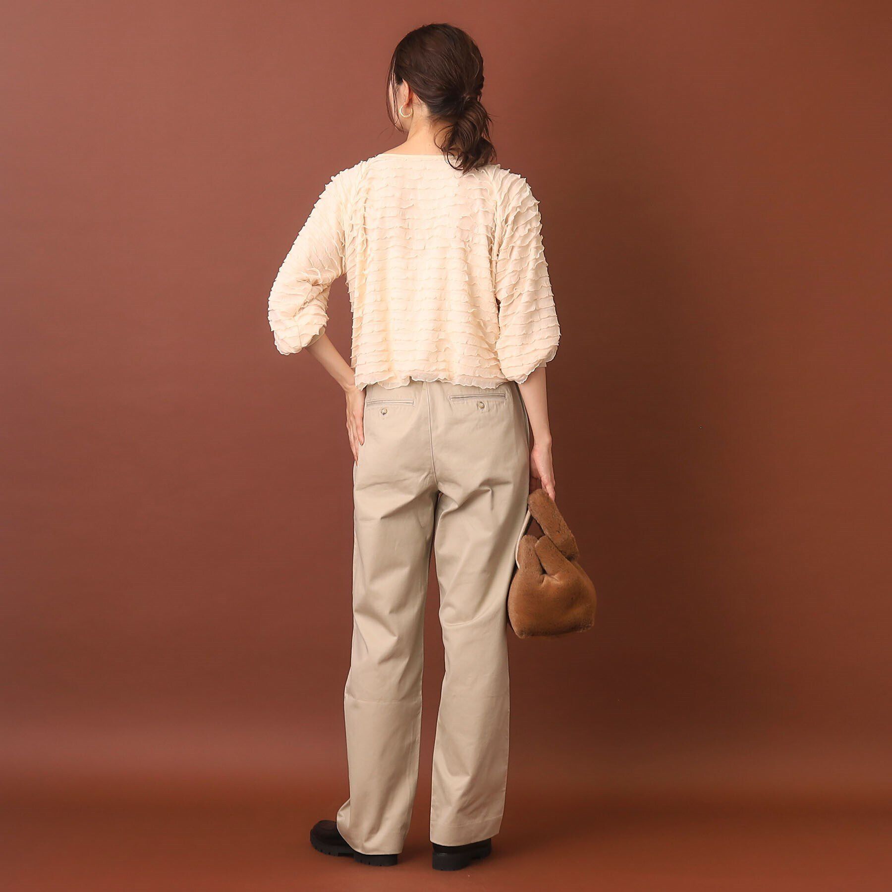 DRESSTERIOR「フリルジャージープルオーバー」|Tシャツ・カットソー|