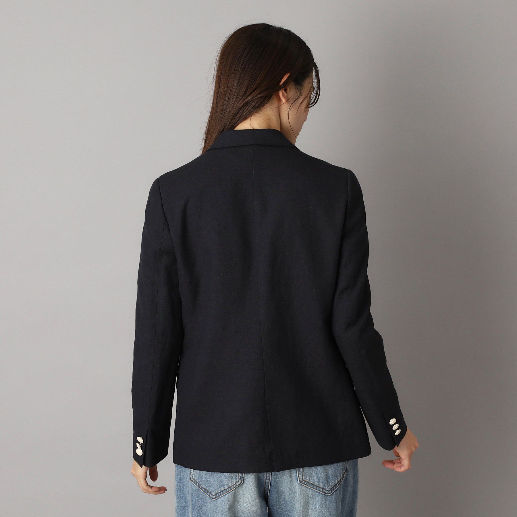 DRESSTERIOR「【セットアップ】リネン混ダブルブレストジャケット」|テーラードジャケット|