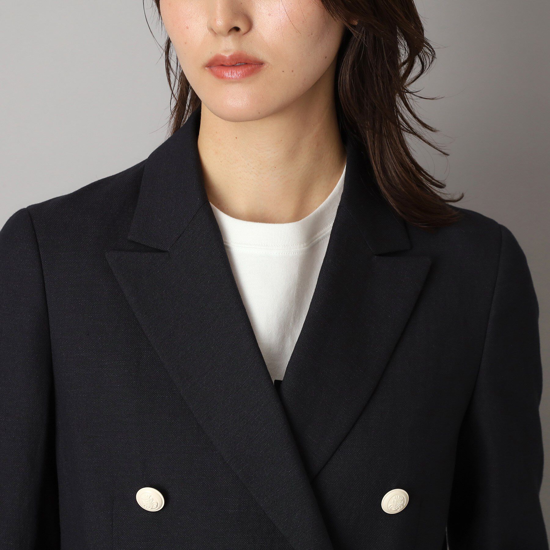 DRESSTERIOR「【セットアップ】リネン混ダブルブレストジャケット」|テーラードジャケット|