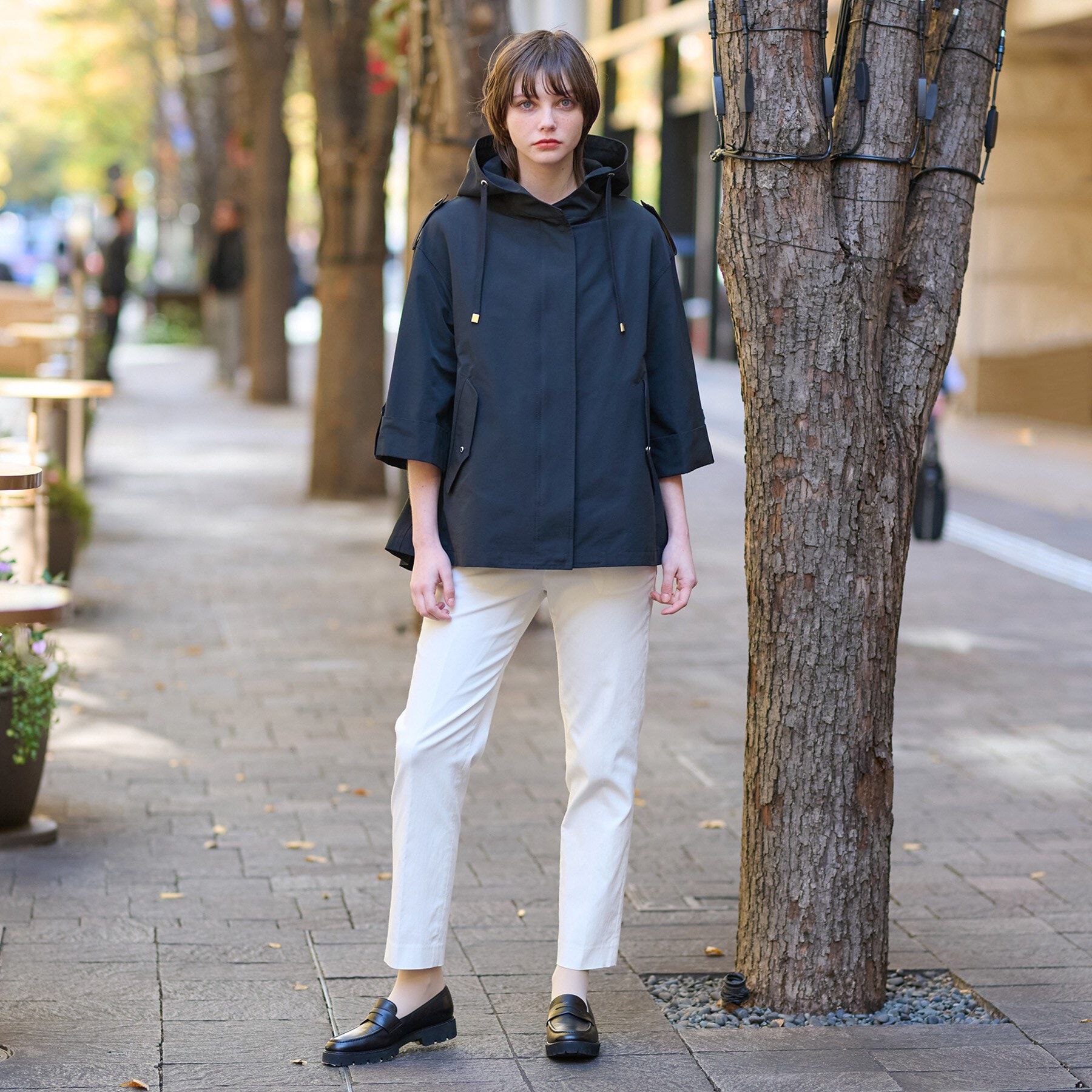 DRESSTERIOR「レインプルーフＡラインモッズパーカ」|ブルゾン・スタジャン|