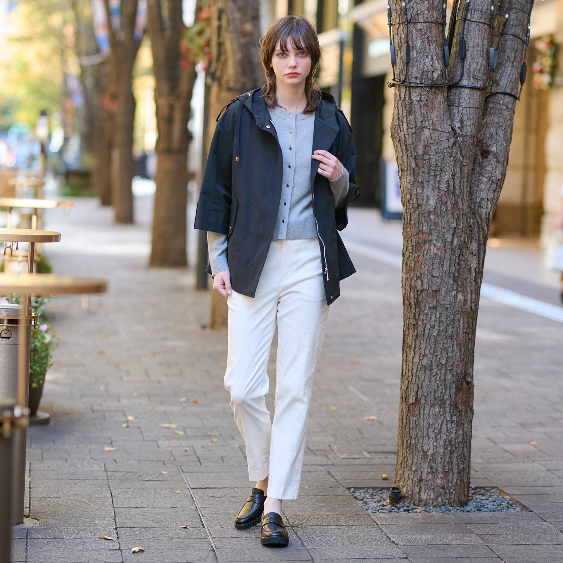 DRESSTERIOR「レインプルーフＡラインモッズパーカ」|ブルゾン・スタジャン|