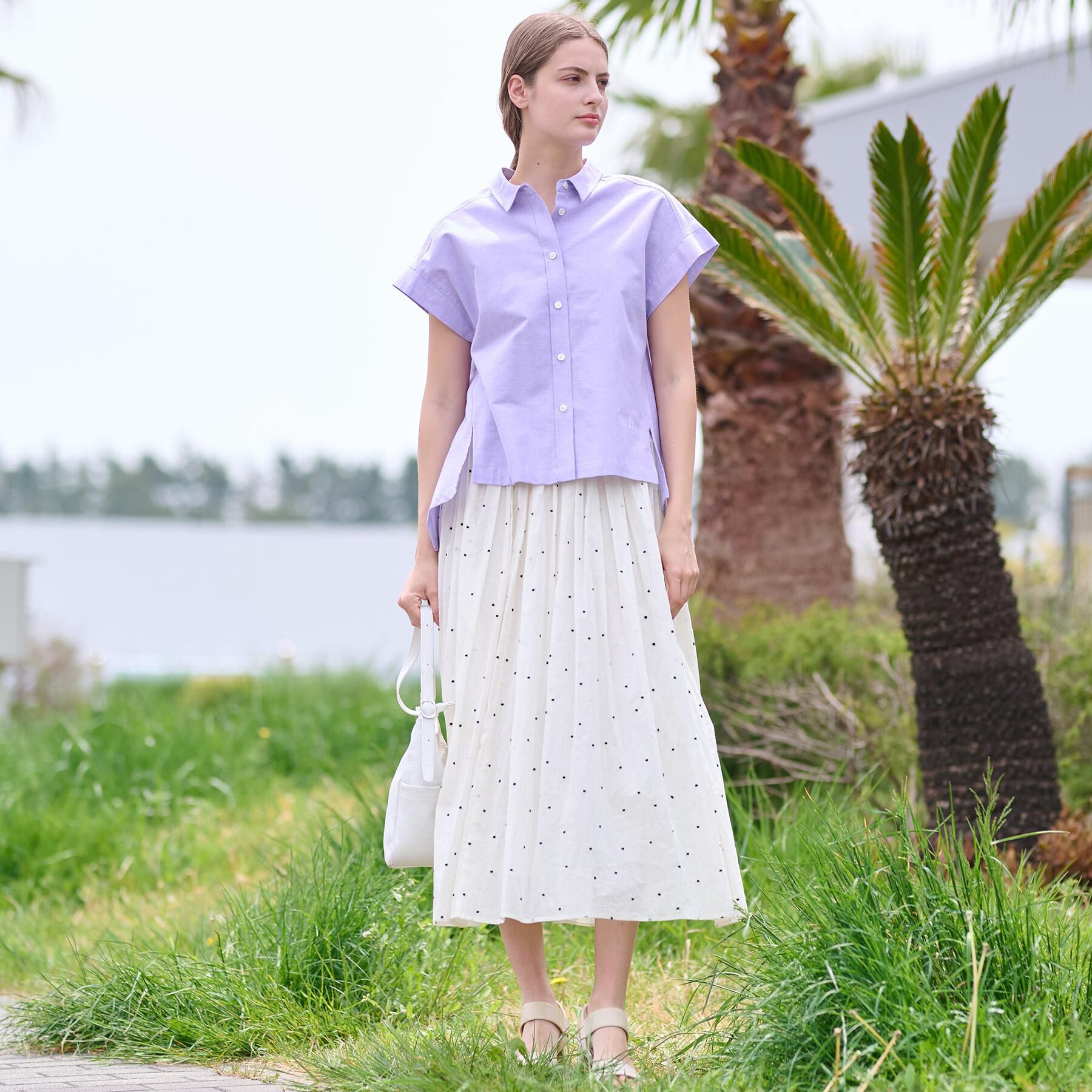 DRESSTERIOR「【日本製/コットン100％】バックフレアオックスシャツ」|シャツ・ブラウス|