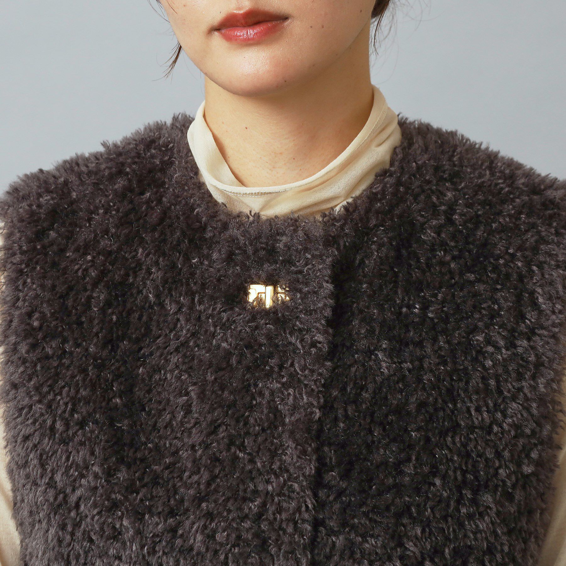 DRESSTERIOR「【otonaMUSE 11月号掲載】エコファージレ」|ノーカラーコート|