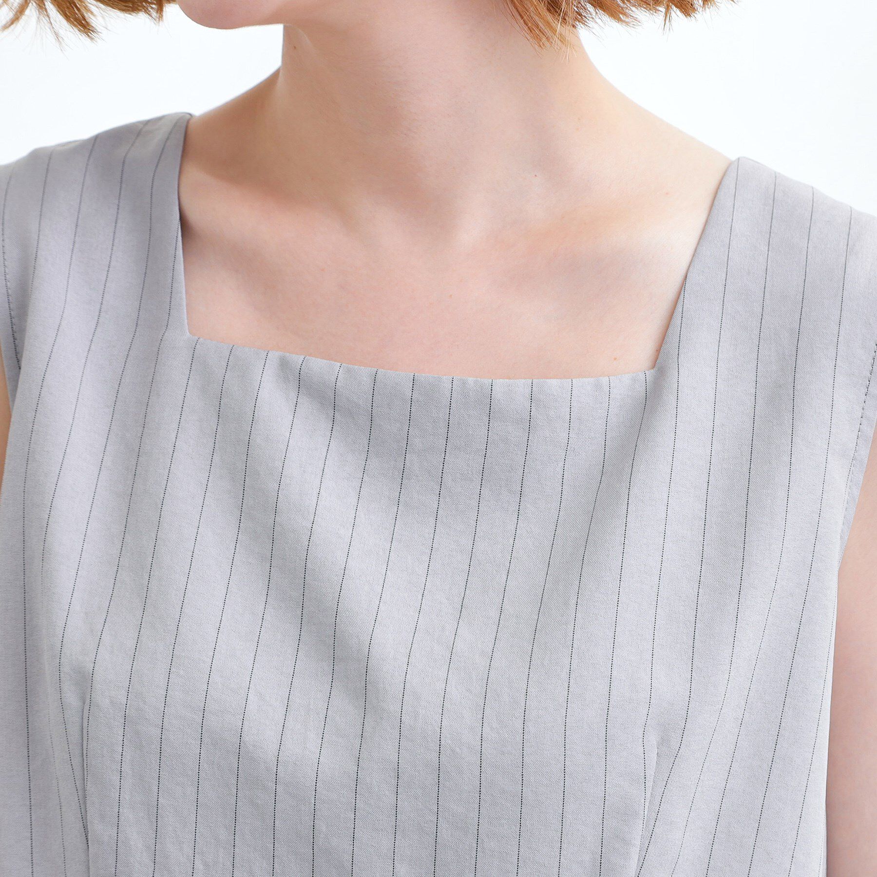 grove「1枚でお洒落見え ストライプドッキングサロペット」|オールインワン|