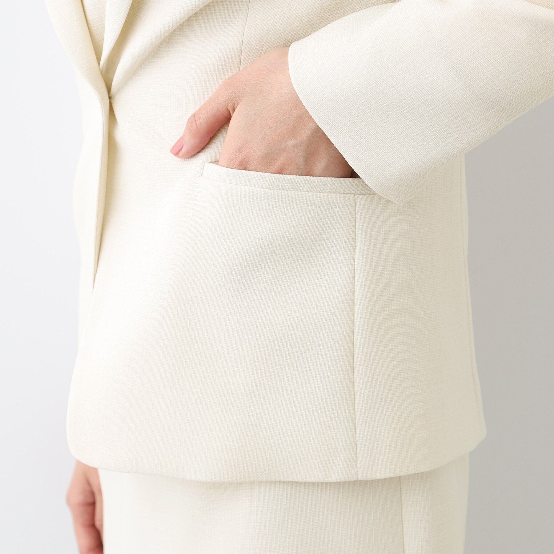 INDIVI「【洗える／スーツ】テーラードカラージャケット」|スーツ|