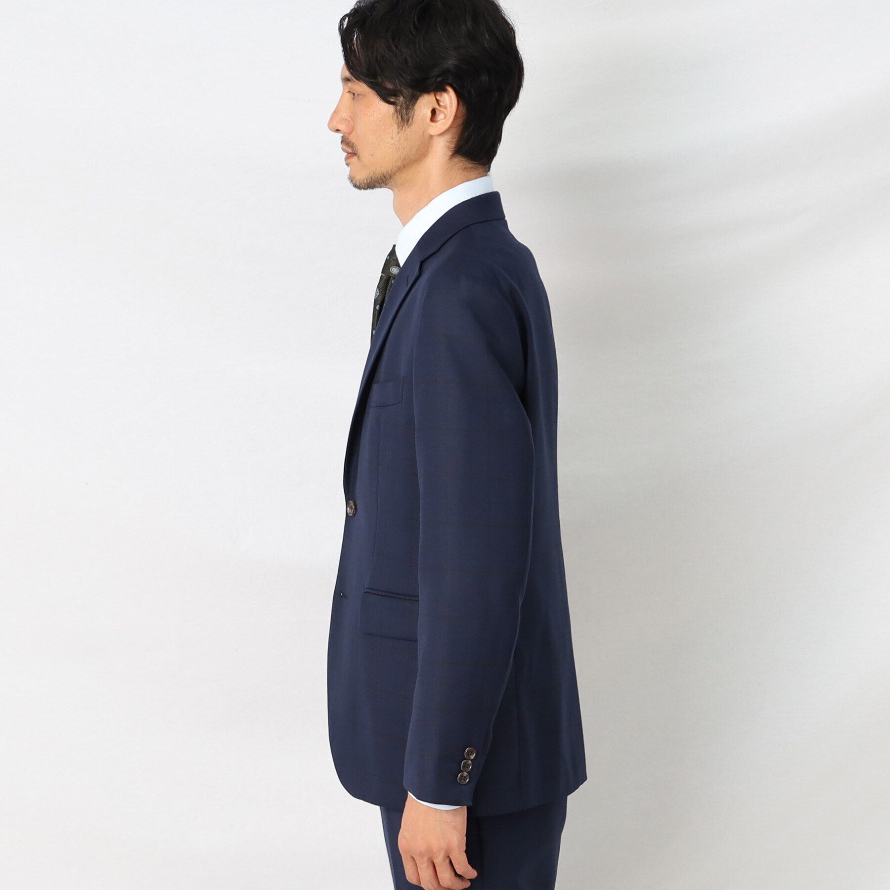 TAKEO KIKUCHI「シャイニー ウインドウペン ジャケット」|テーラードジャケット|