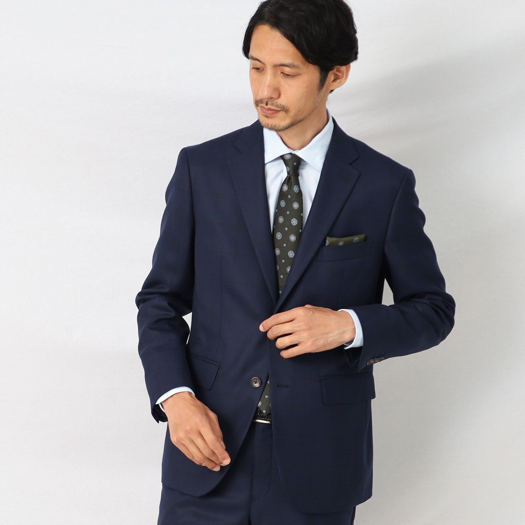 TAKEO KIKUCHI「シャイニー ウインドウペン ジャケット」|テーラードジャケット|