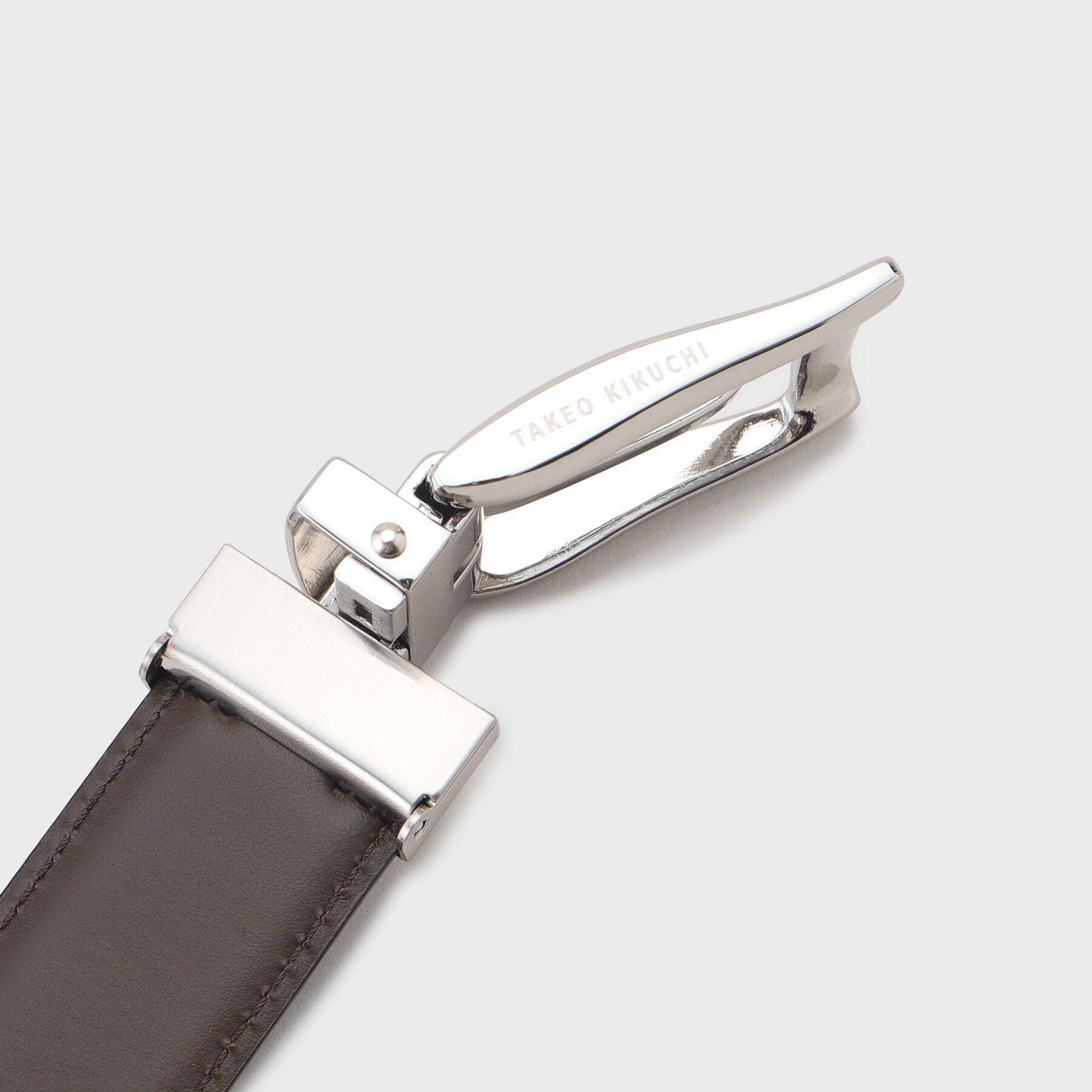 TAKEO KIKUCHI「【リバーシブル/Made in JAPAN】クロコ型押し レザーベルト」|ベルト|