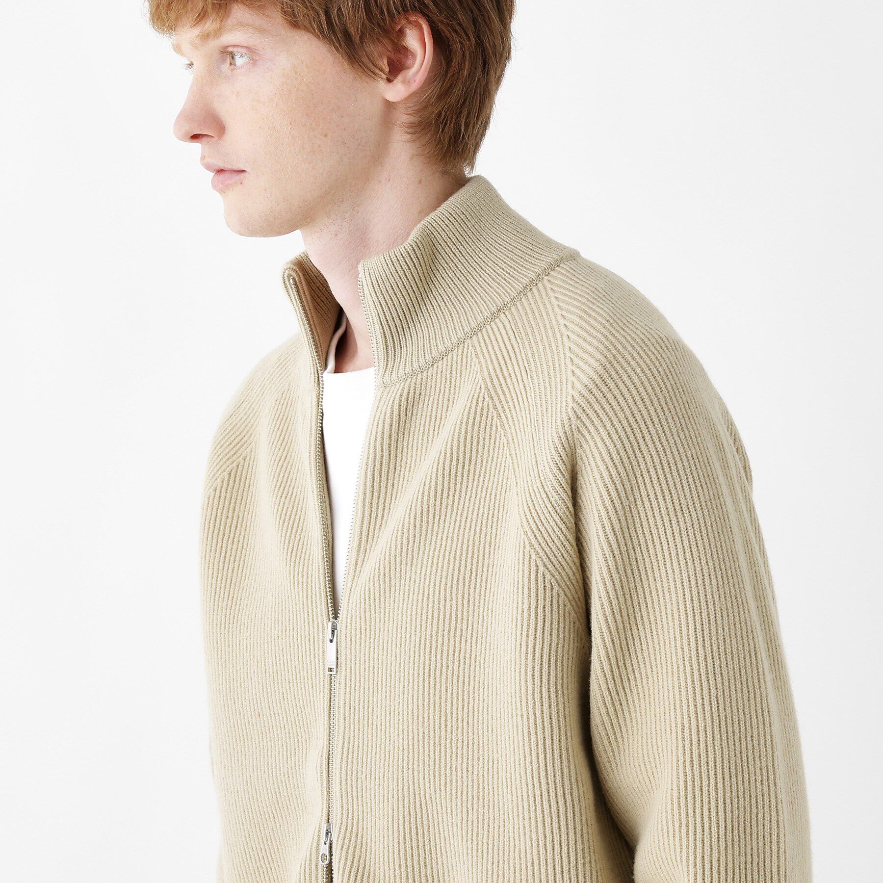 TAKEO KIKUCHI「【THE FLAGSHIP】フレンチメリノ 畦編 ドライバーズニット」|ニット・セーター|