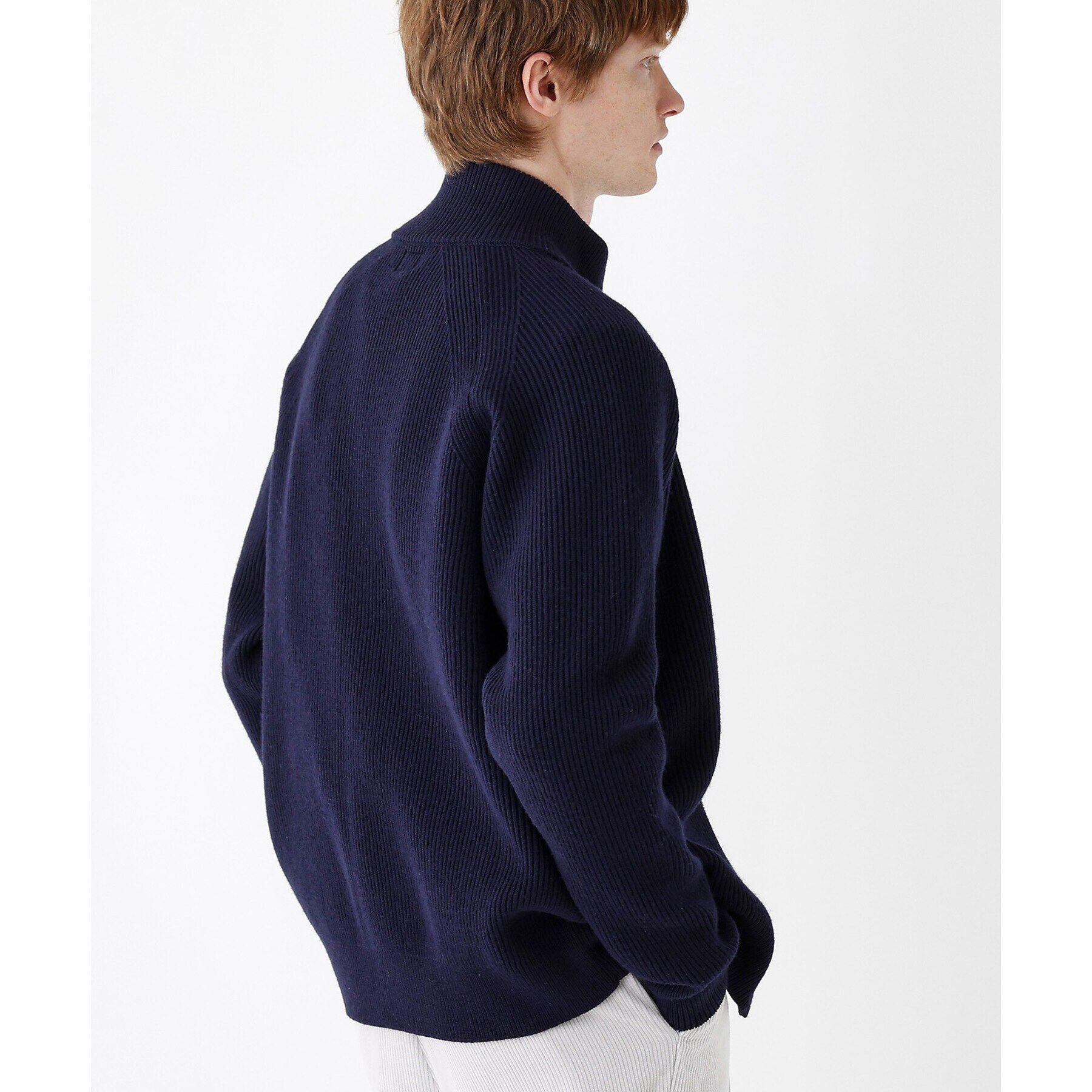 TAKEO KIKUCHI「【THE FLAGSHIP】フレンチメリノ 畦編 ドライバーズニット」|ニット・セーター|