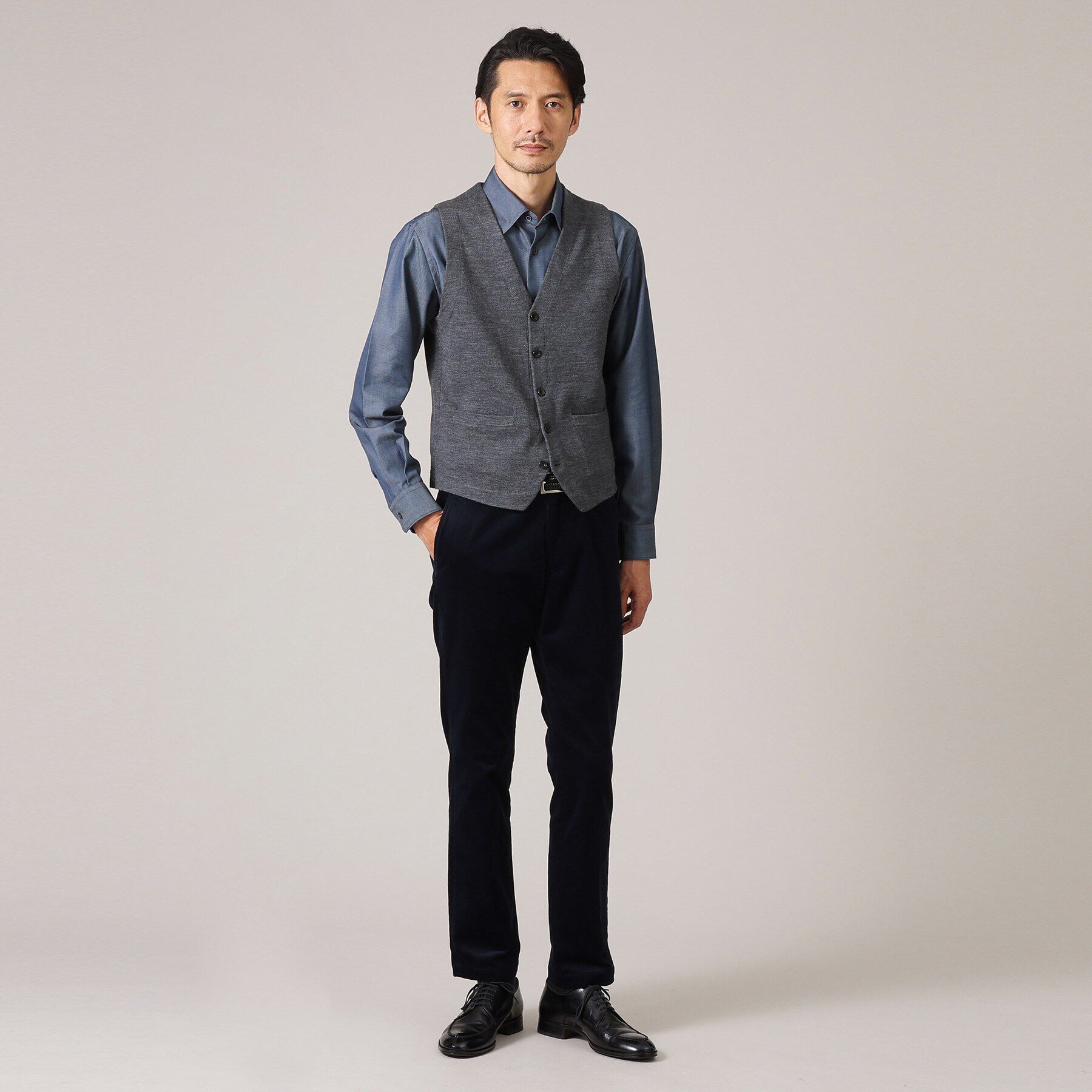 TAKEO KIKUCHI「【アンチピリング】ニット ジレ」|ニット・セーター|