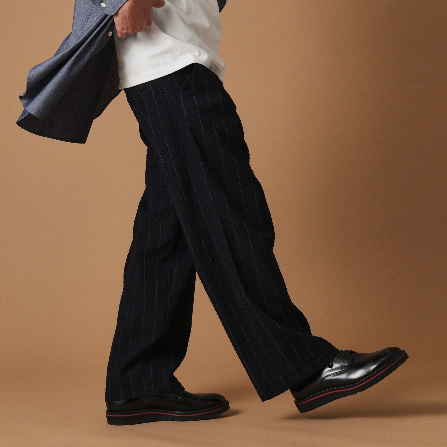 40CARATS&525「ウールサッカーストライプパンツ」|その他|