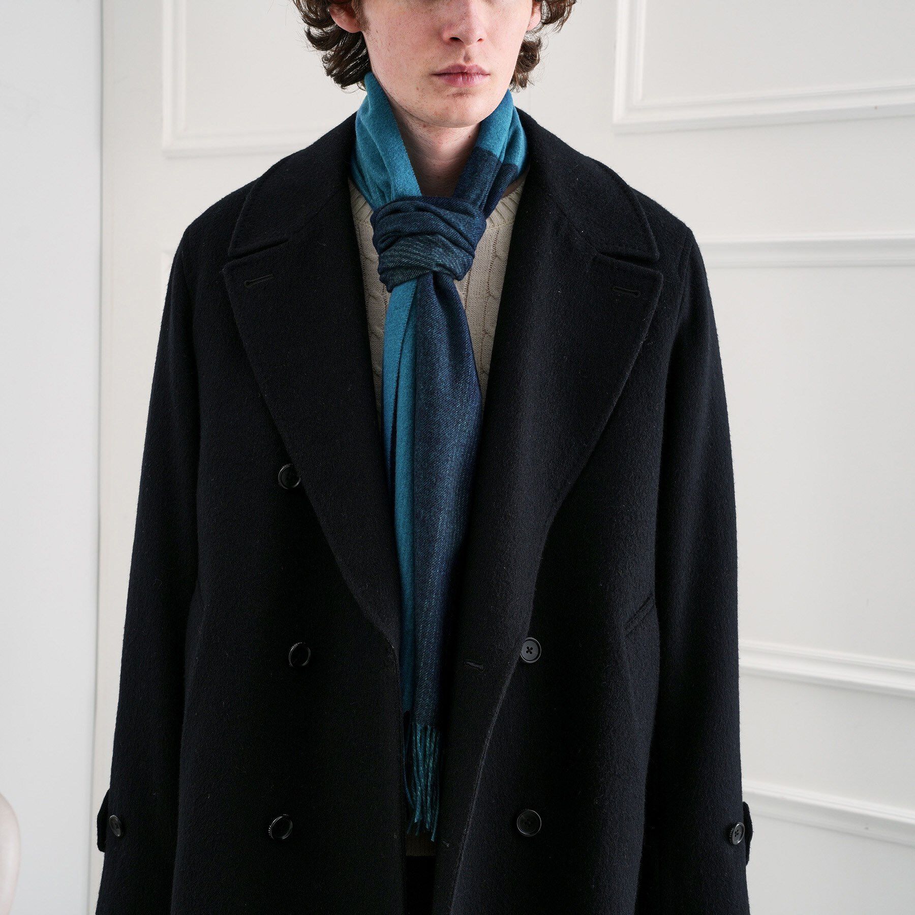 TAKEO KIKUCHI「【洗えるウールカシミヤ】 グラデーションマフラー」|ストール|