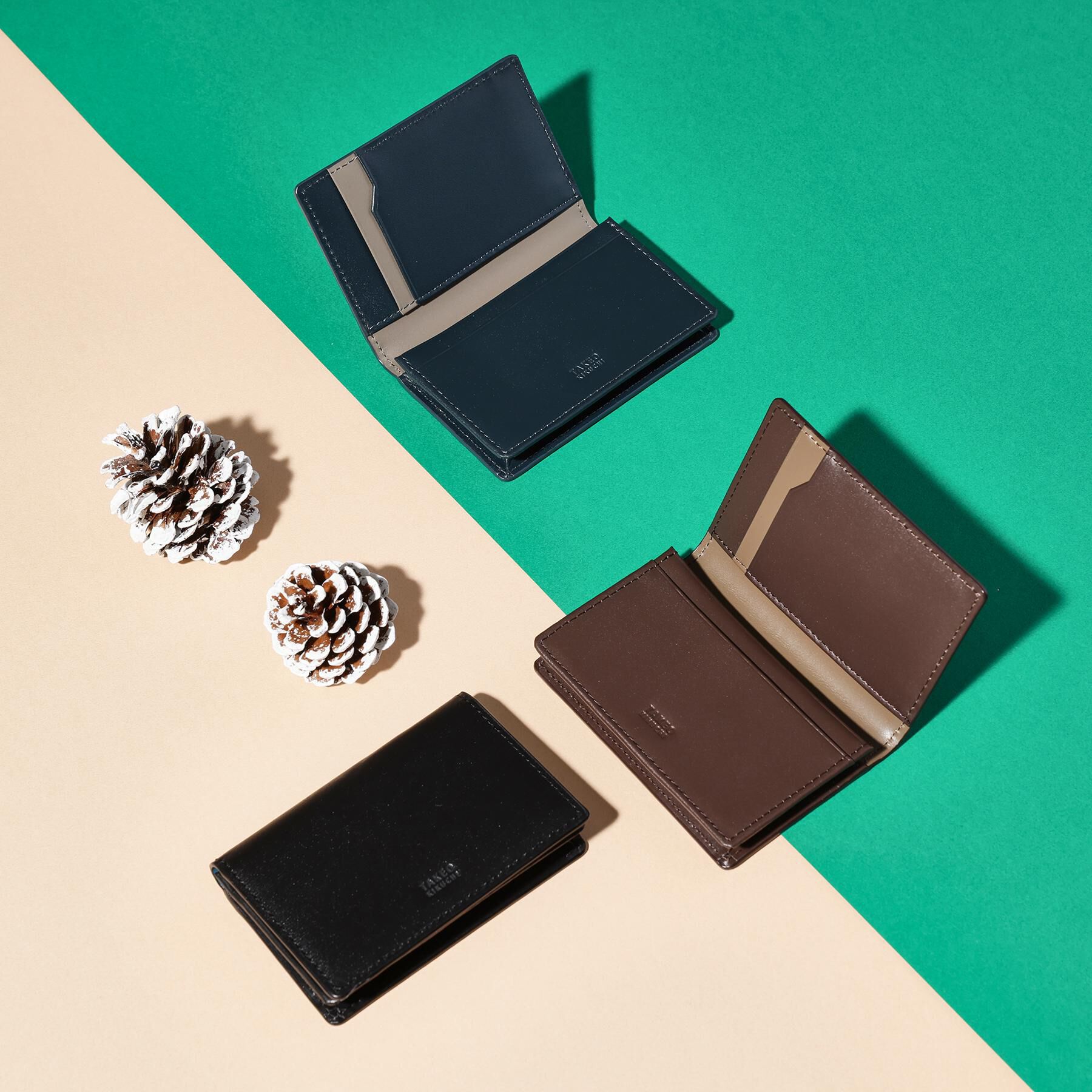 TAKEO KIKUCHI「【リップルグレイン】ベーシック名刺入れ」|名刺入れ・カードケース|