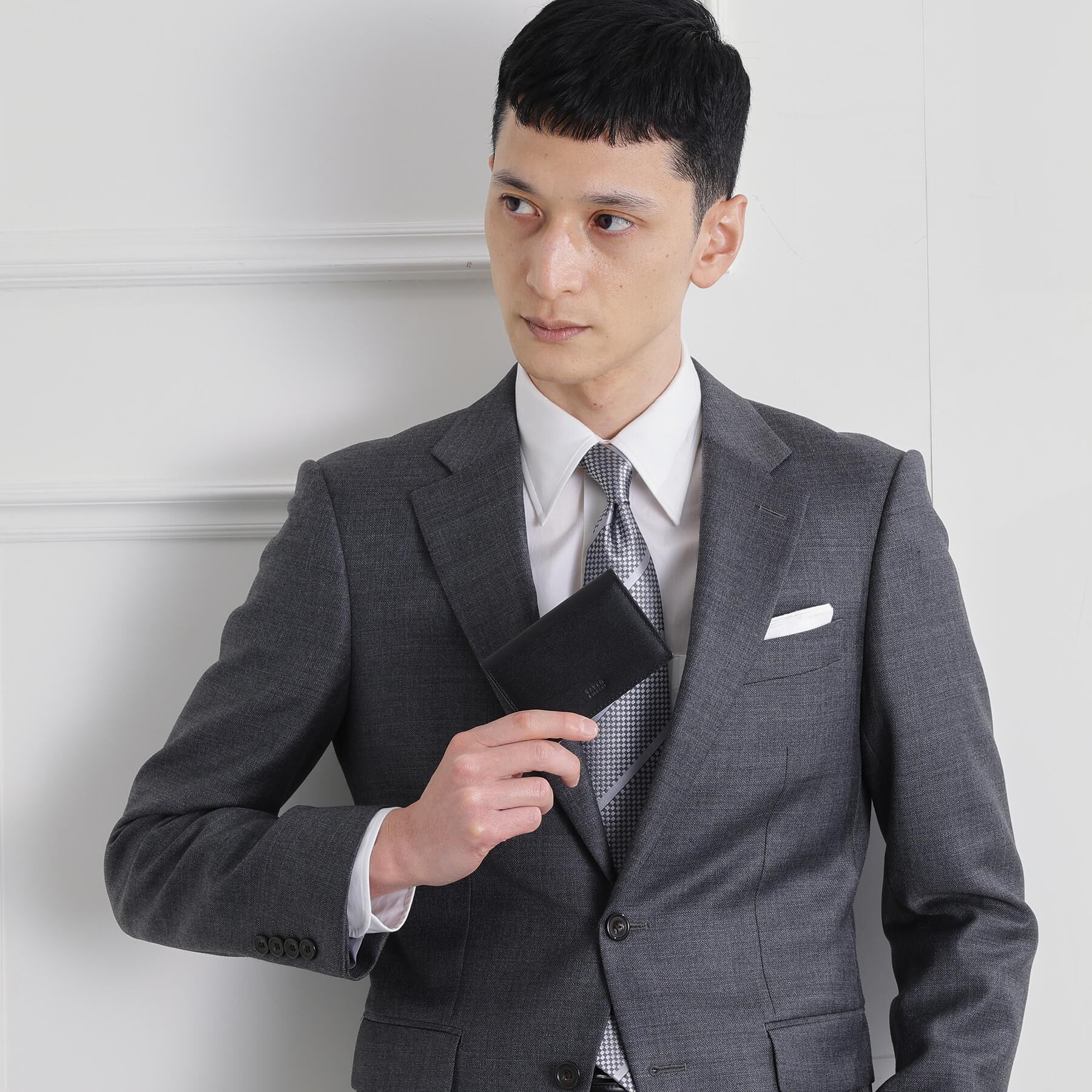 TAKEO KIKUCHI「【リップルグレイン】ベーシック名刺入れ」|名刺入れ・カードケース|