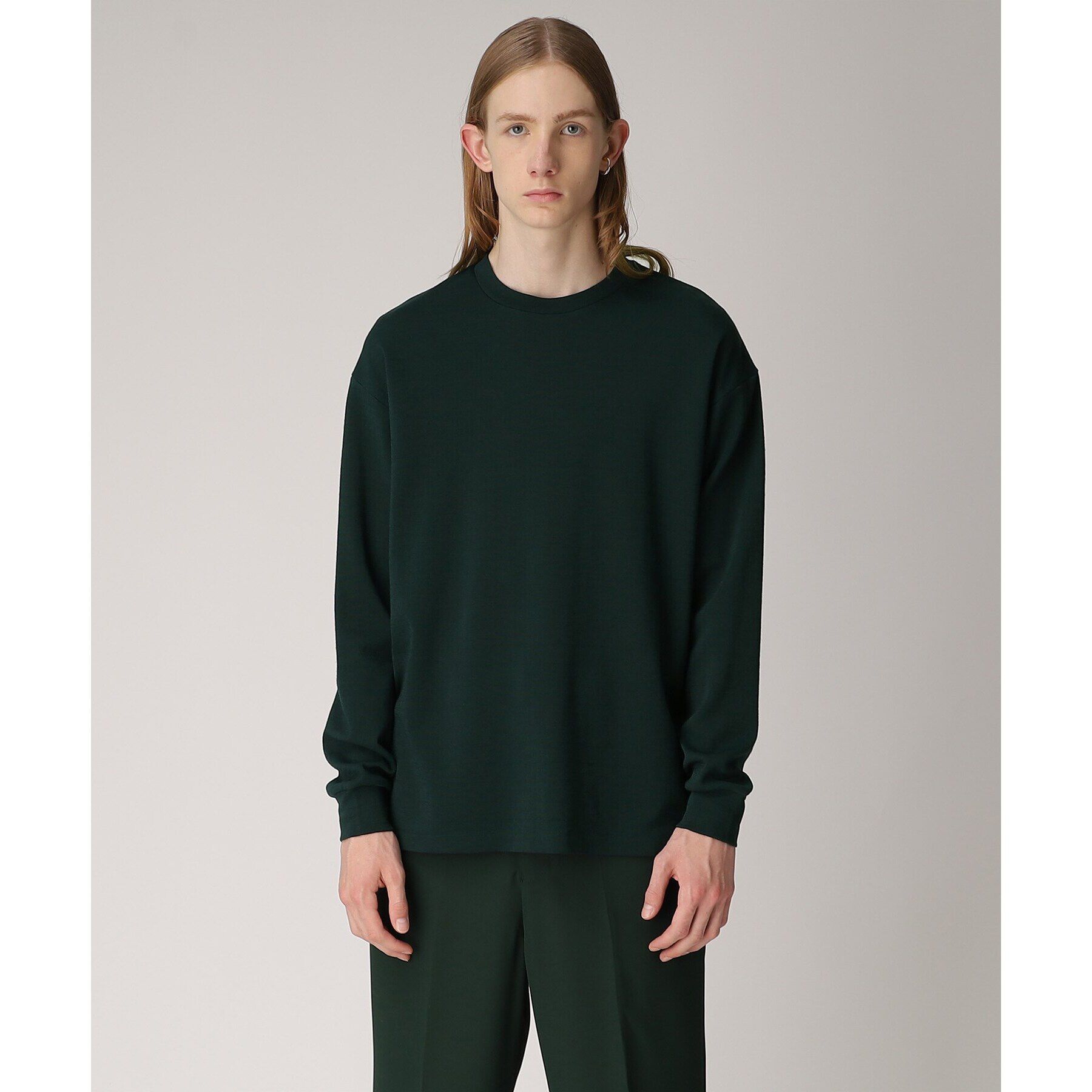 tk.TAKEO KIKUCHI「ウールナイロンミラノリブクルーニットソー」|Tシャツ・カットソー|