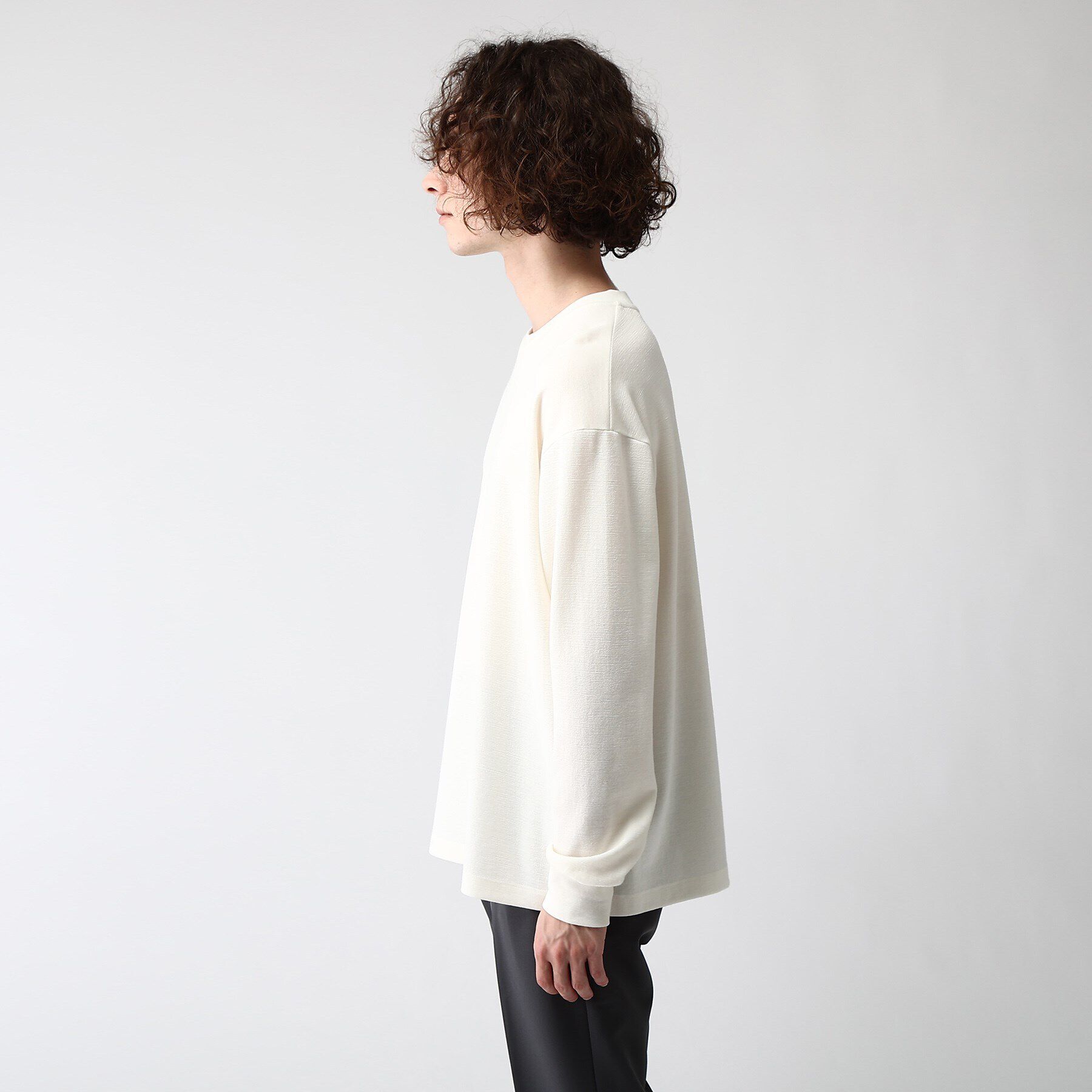 tk.TAKEO KIKUCHI「ウールナイロンミラノリブクルーニットソー」|Tシャツ・カットソー|