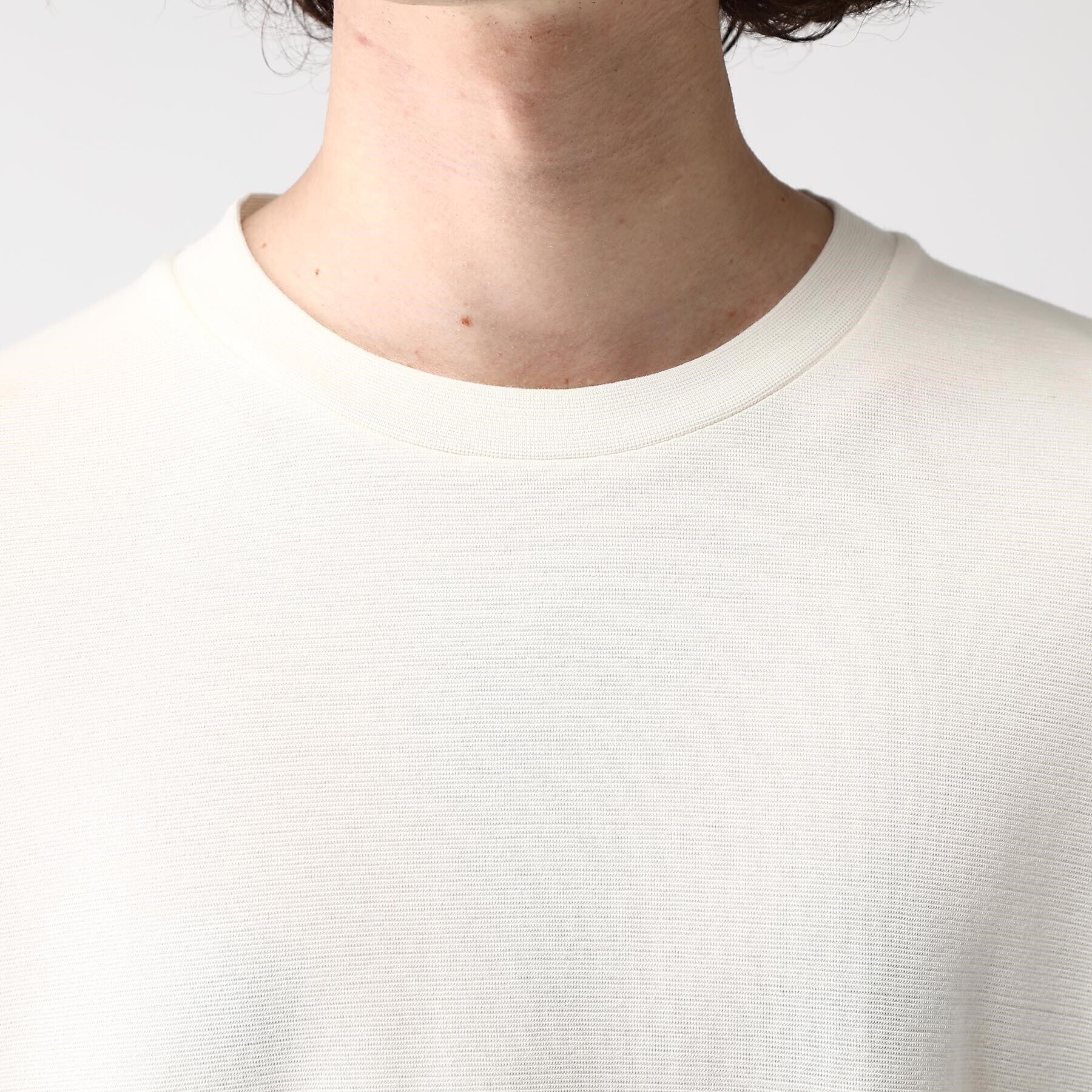 tk.TAKEO KIKUCHI「ウールナイロンミラノリブクルーニットソー」|Tシャツ・カットソー|