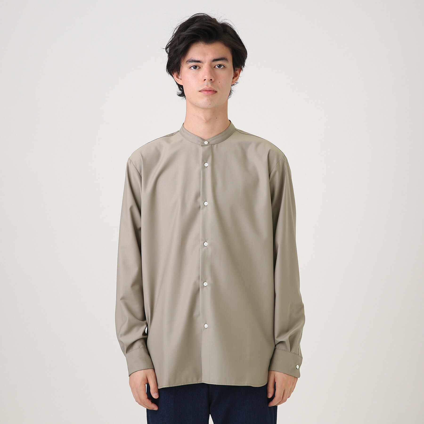 tk.TAKEO KIKUCHI「TRバンドカラーシャツ」|シャツ・ブラウス|