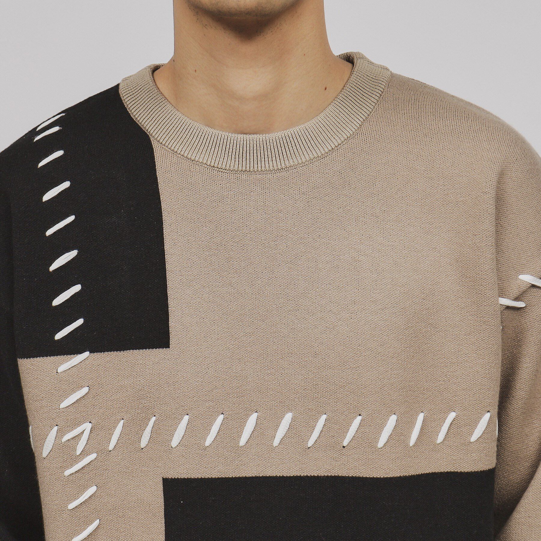 tk.TAKEO KIKUCHI「【もちもちニット】ブロックステッチ」|ニット・セーター|