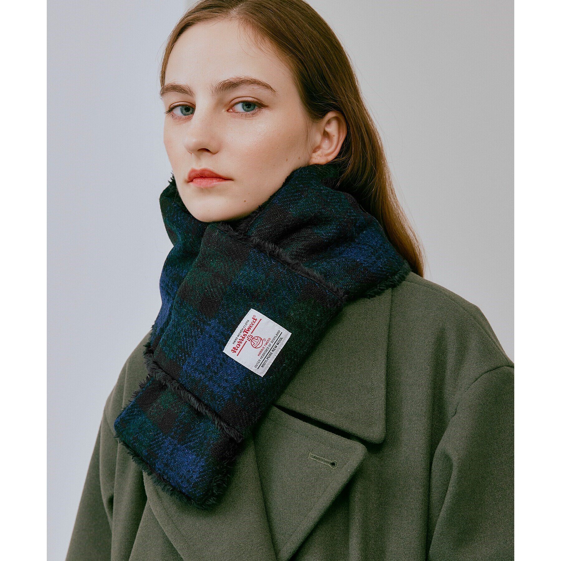 tk.TAKEO KIKUCHI「ハリスツイード生地使用 差し込みマフラー ／ Harris Tweed」|ストール|