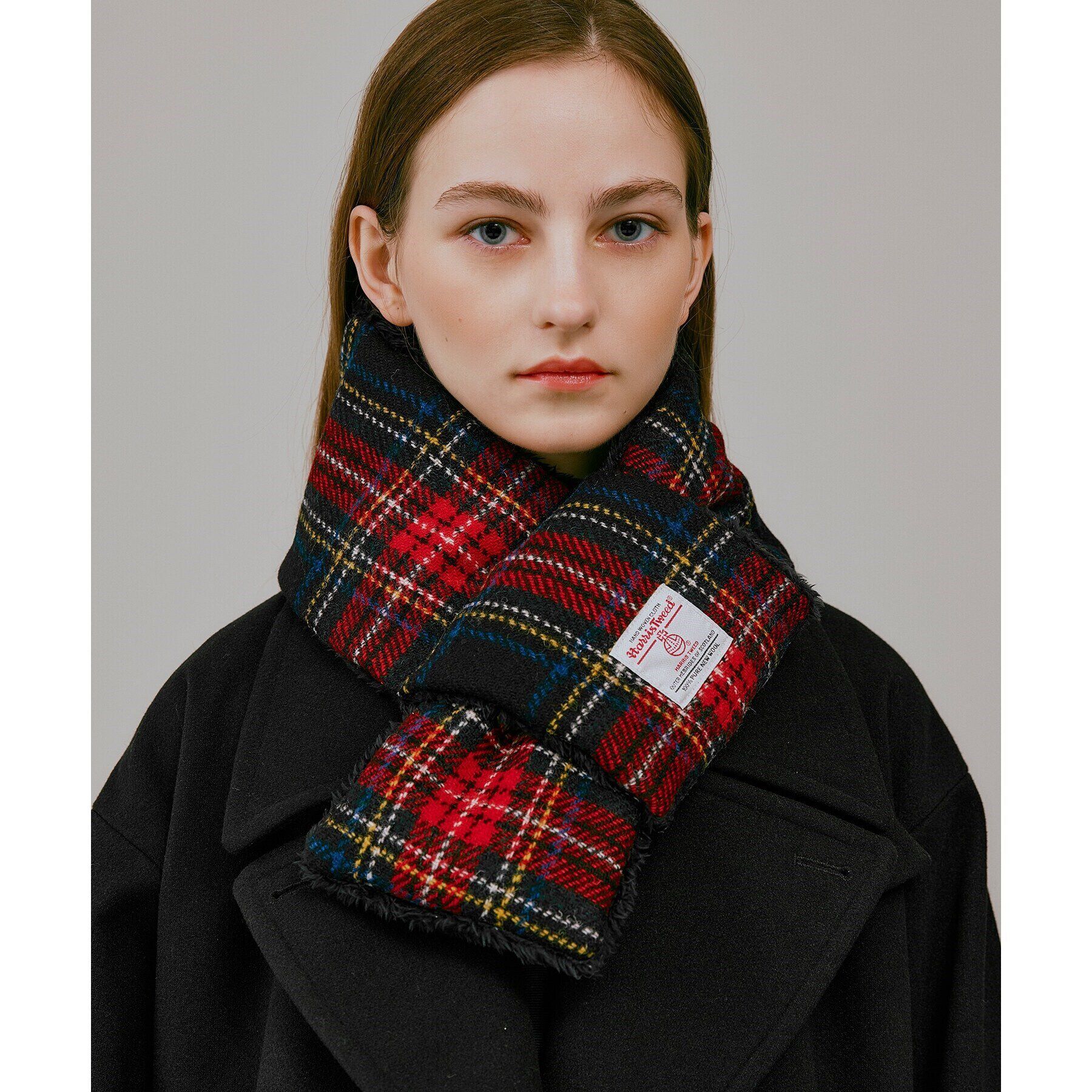 tk.TAKEO KIKUCHI「ハリスツイード生地使用 差し込みマフラー ／ Harris Tweed」|ストール|