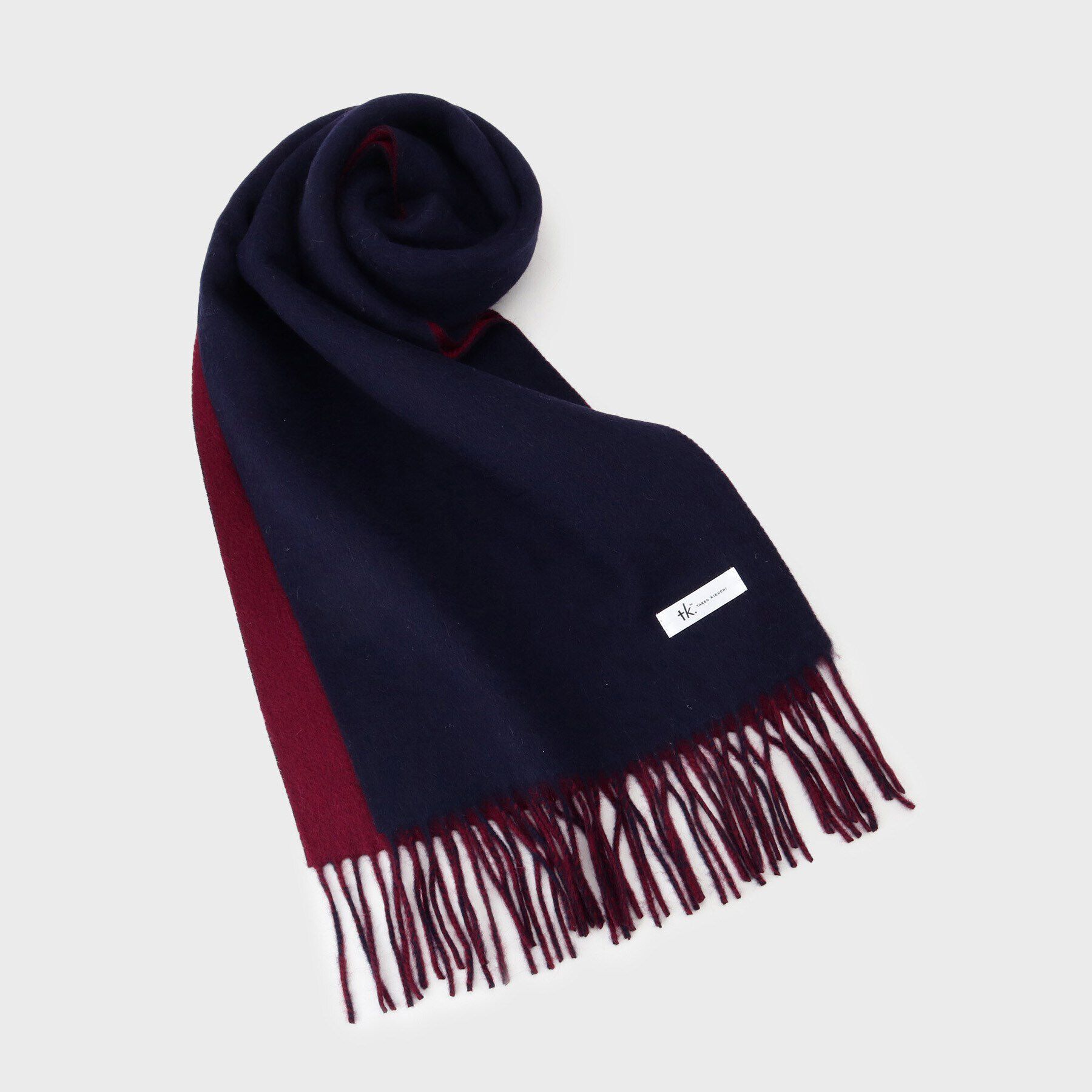 tk.TAKEO KIKUCHI「カシミヤ混マフラー」|ストール|ブルー(093)