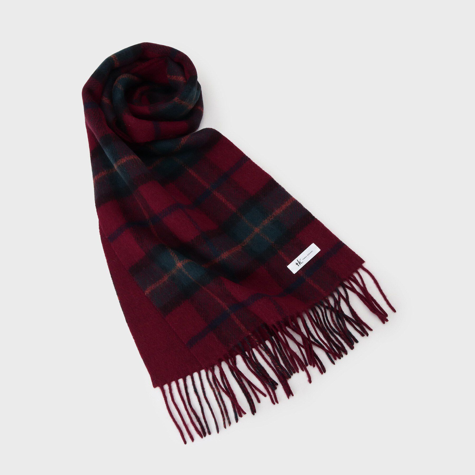 tk.TAKEO KIKUCHI「カシミヤ混マフラー」|ストール|レッド(263)