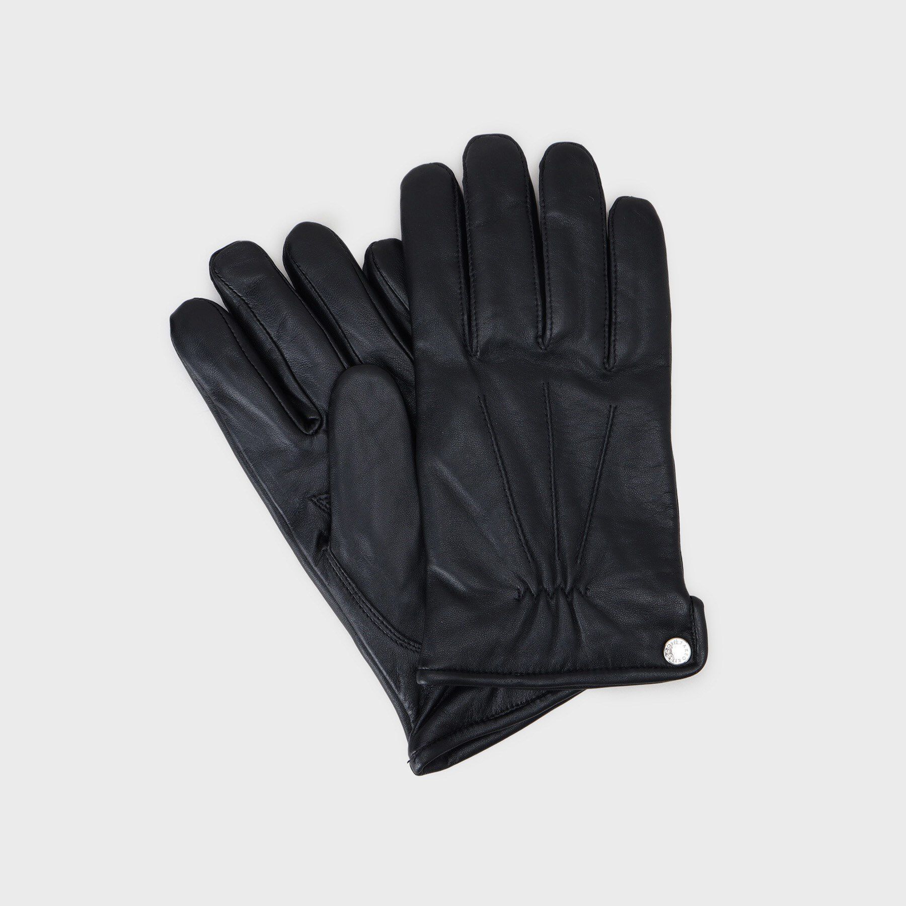 tk.TAKEO KIKUCHI「【本革】ボタングローブ／スマホ対応」|手袋|ブラック(019)