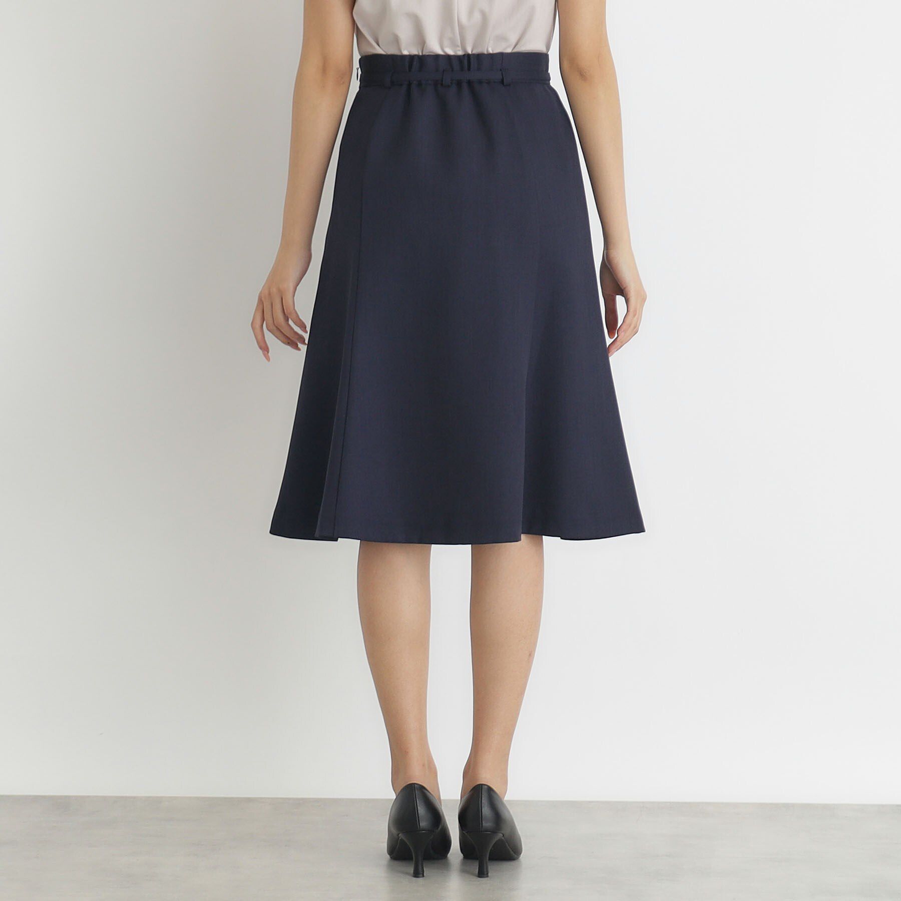 index「ストレッチベルテッドマーメイドスカート【防シワ/洗濯機洗い可】」|スカート|