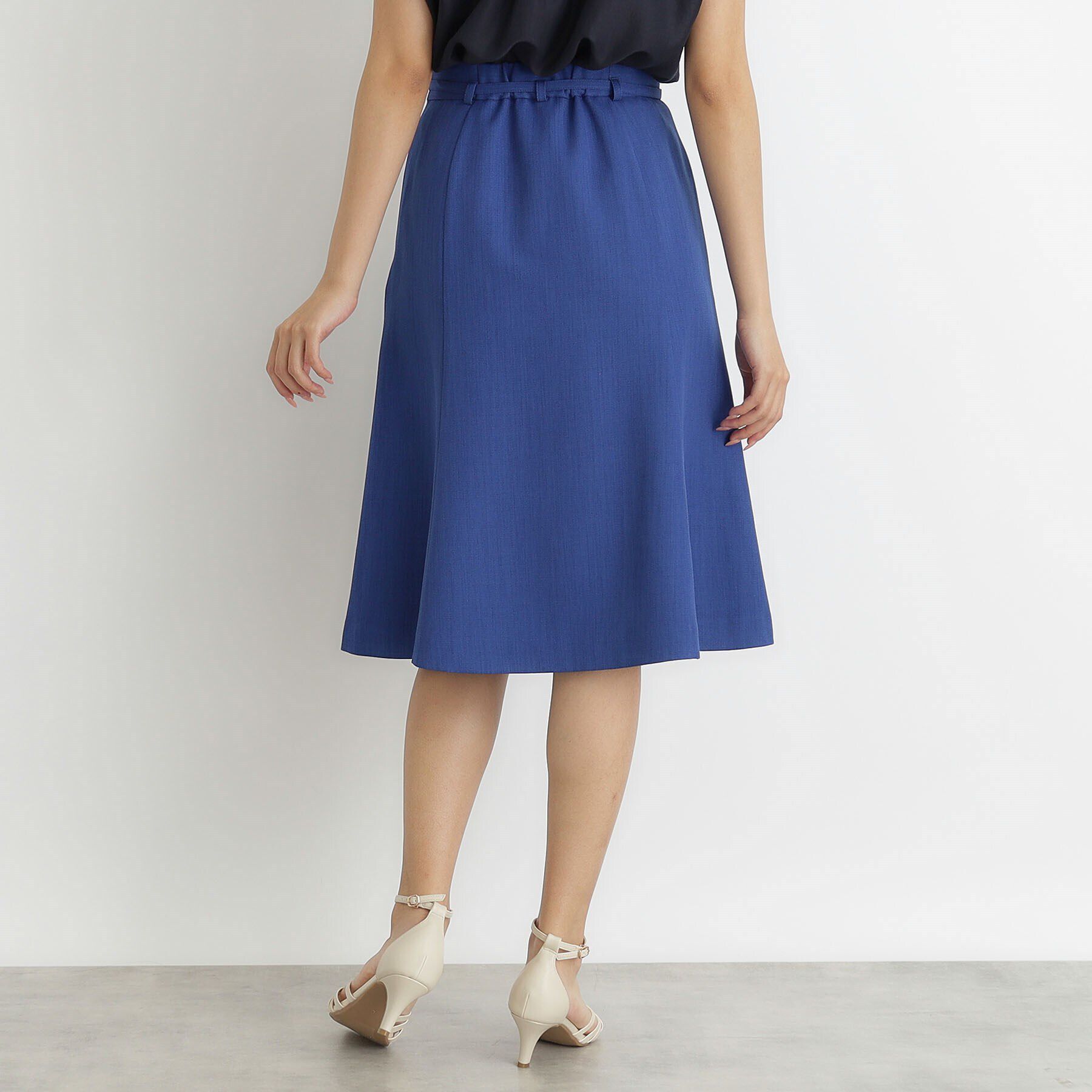 index「ストレッチベルテッドマーメイドスカート【防シワ/洗濯機洗い可】」|スカート|