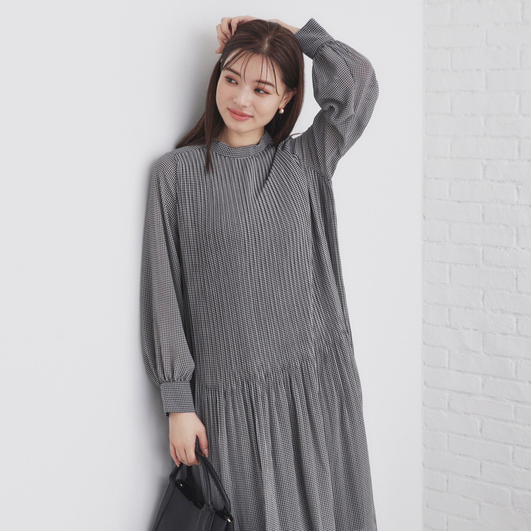 index「2WAYリボン プリーツワンピース【洗濯機洗い可】」|ワンピース|