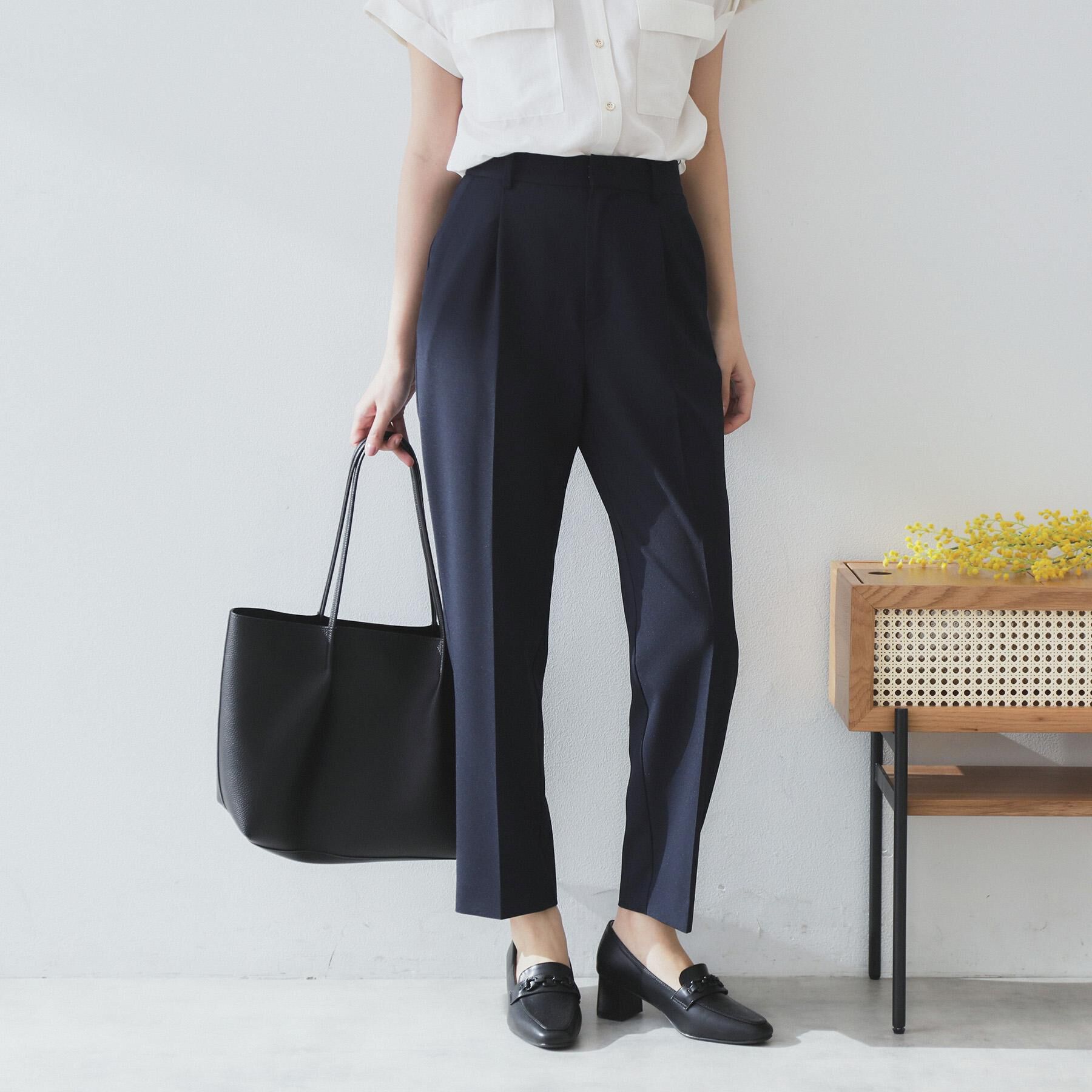 index「ストレッチテーパードパンツ/セットアップ対応可【洗濯機洗い可/イージーアイロン/抗ピル】」|その他|